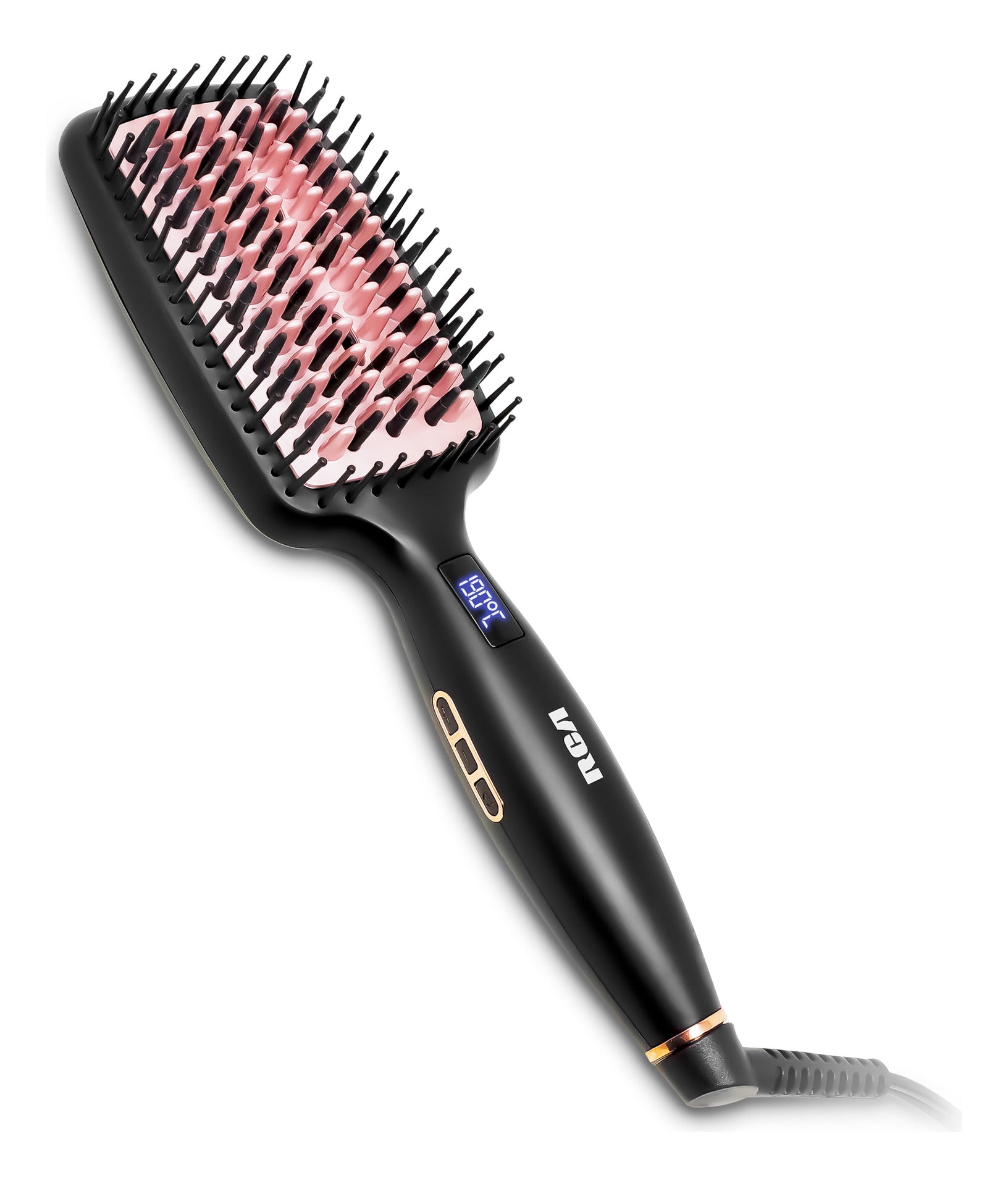 Rca Cepillo Alaciador Rc-p13n Cerámica 6 Niveles Color Negro