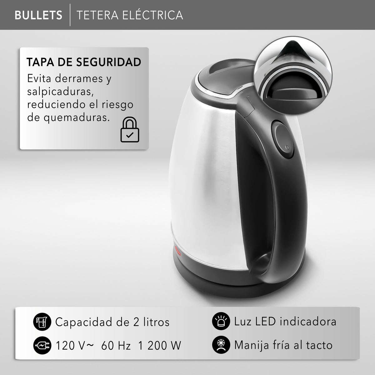 Tetera Eléctrica RC-180GB01