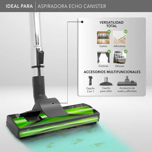 Rca Aspiradora Canister Echo Rc-a2 Color Rojo Color Gris Con Rojo