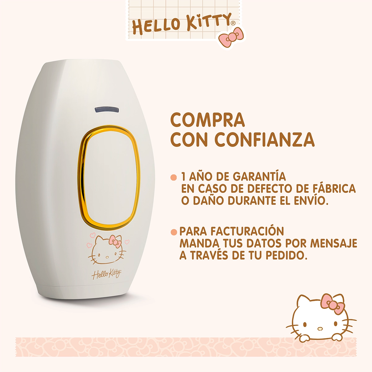 Depiladora De Luz Pulsada Hello Kitty