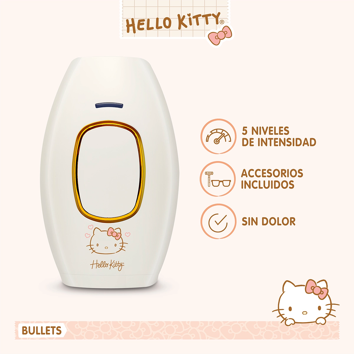 Depiladora De Luz Pulsada Hello Kitty