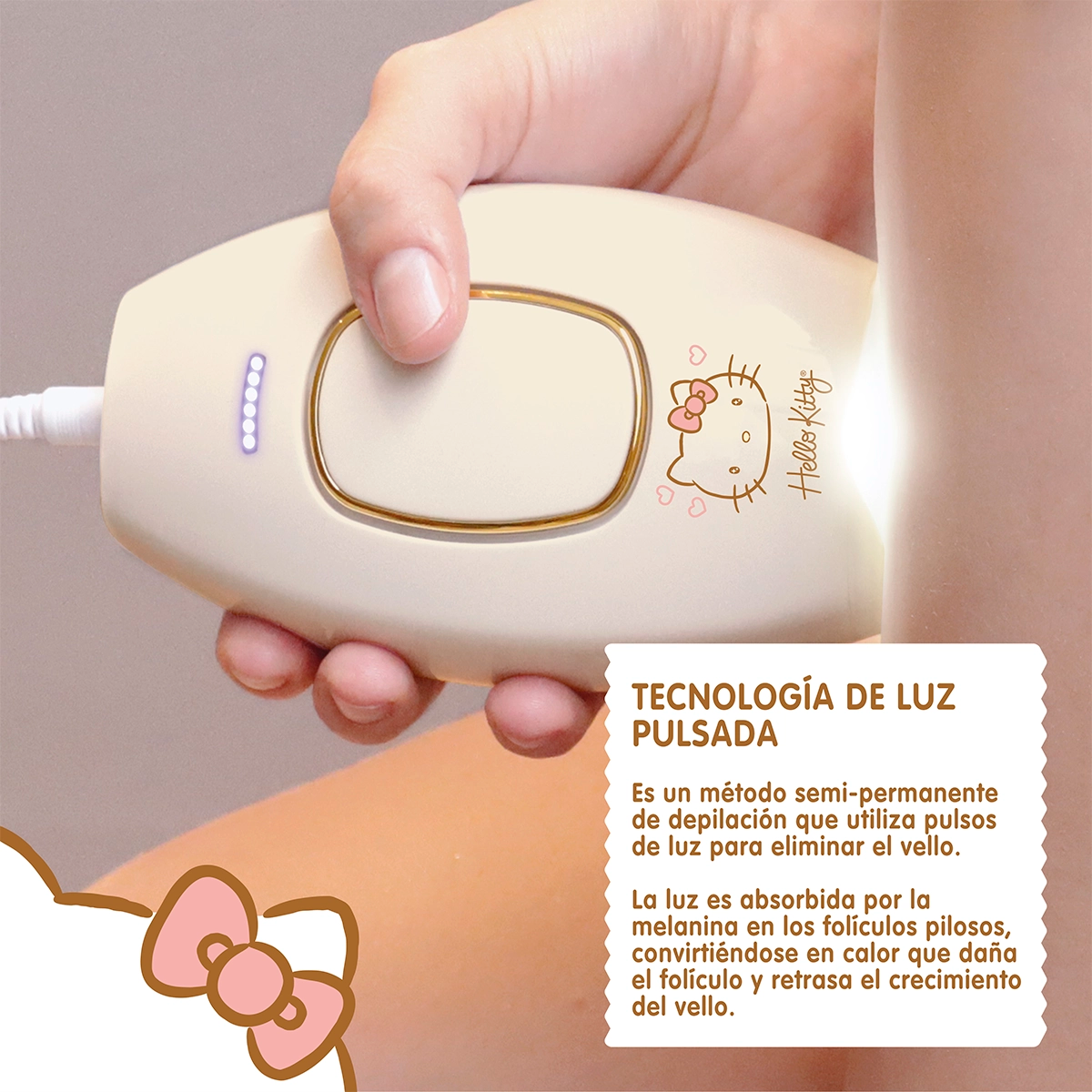 Depiladora De Luz Pulsada Hello Kitty