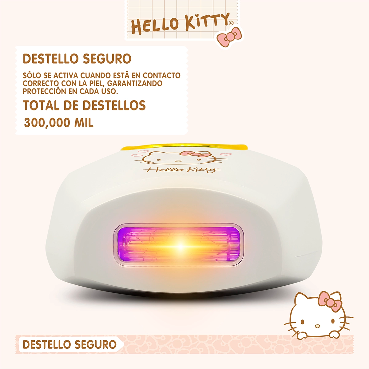 Depiladora De Luz Pulsada Hello Kitty