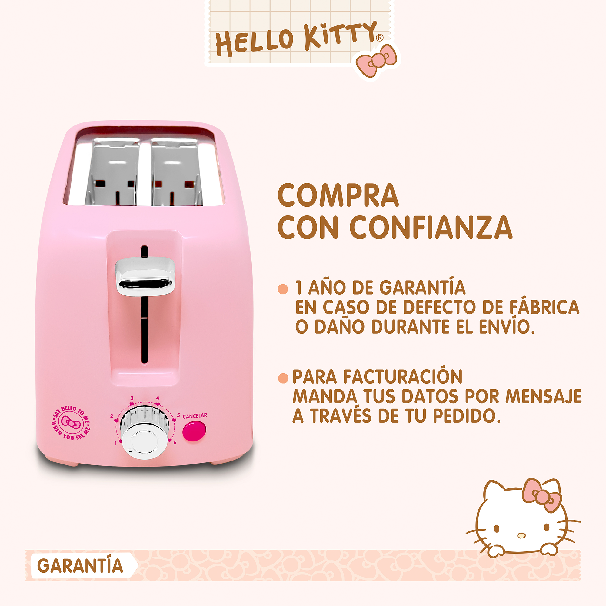 Tostador de Pan Hello Kitty HK-T2