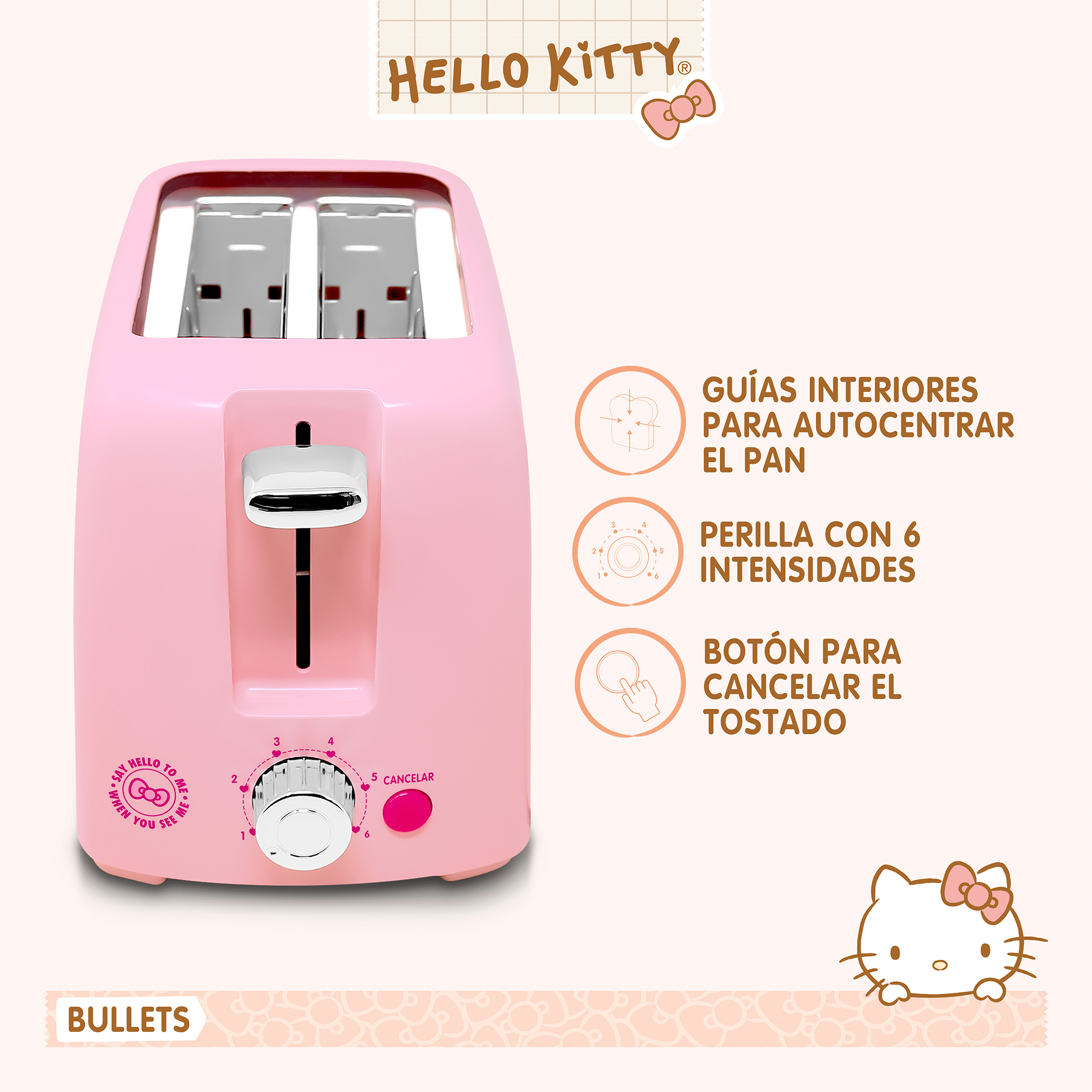 Tostador de Pan Hello Kitty HK-T2