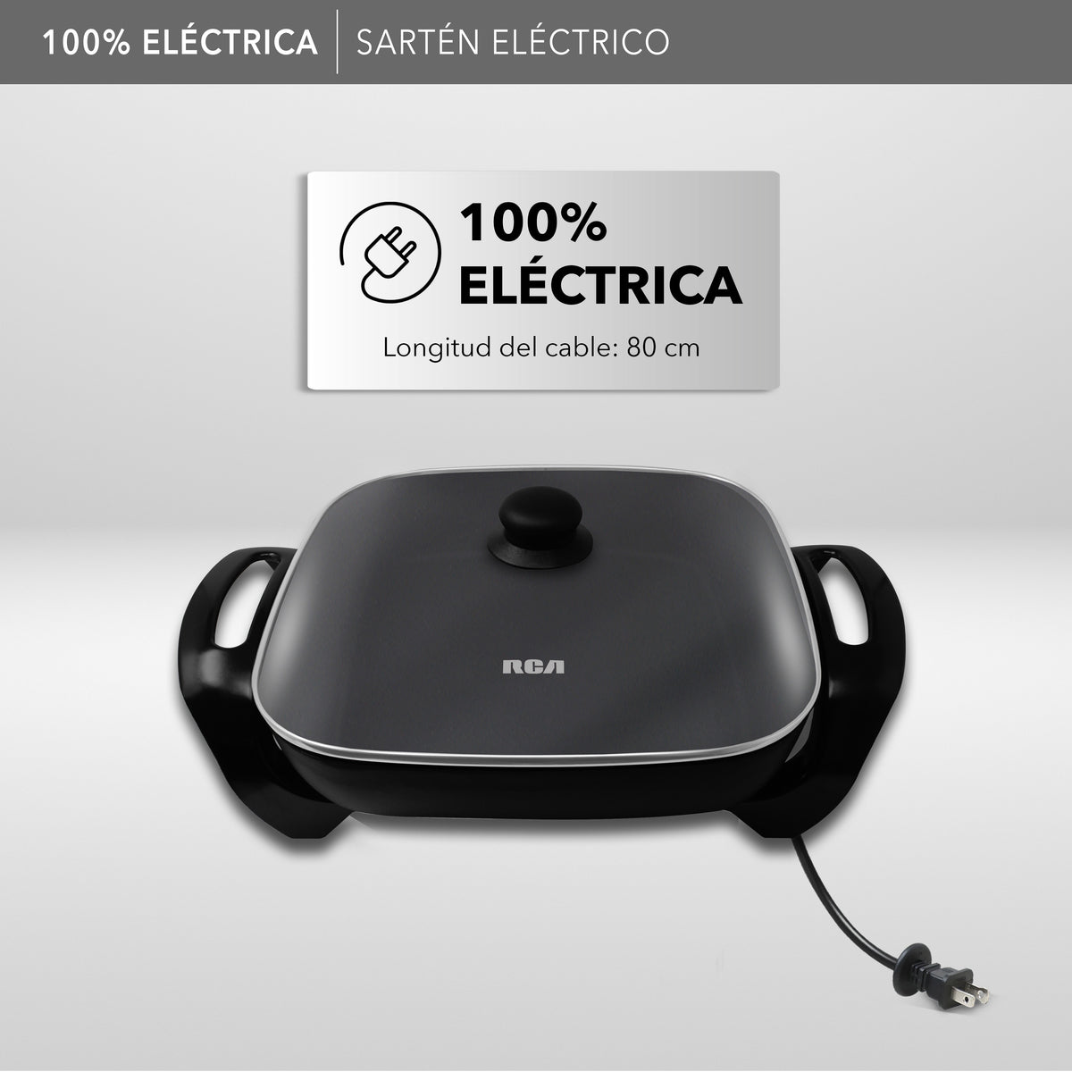 Sartén Eléctrico con Temperatura Ajustable RC-3030C