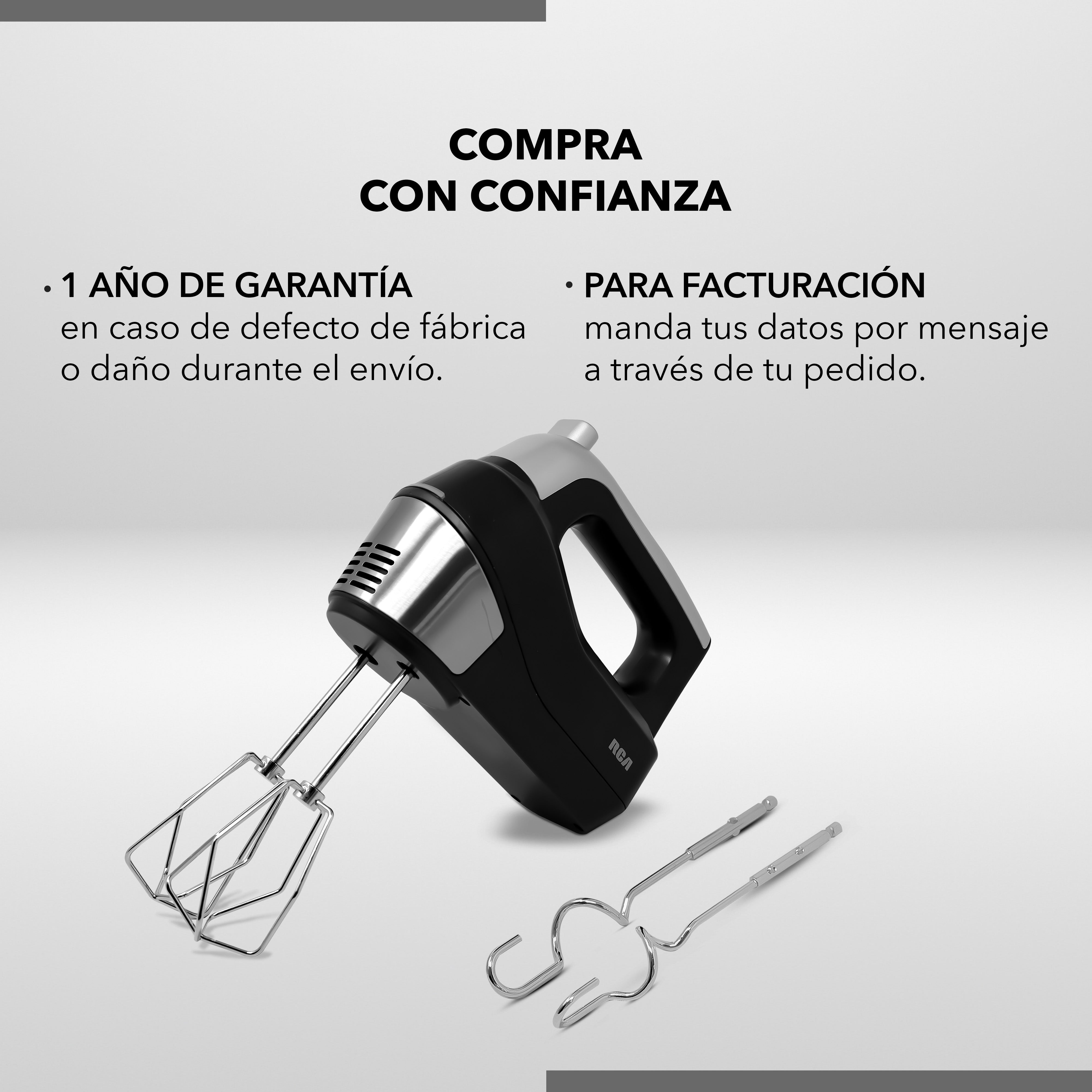 RCA Batidora De Mano Digital Rc-73 Negro