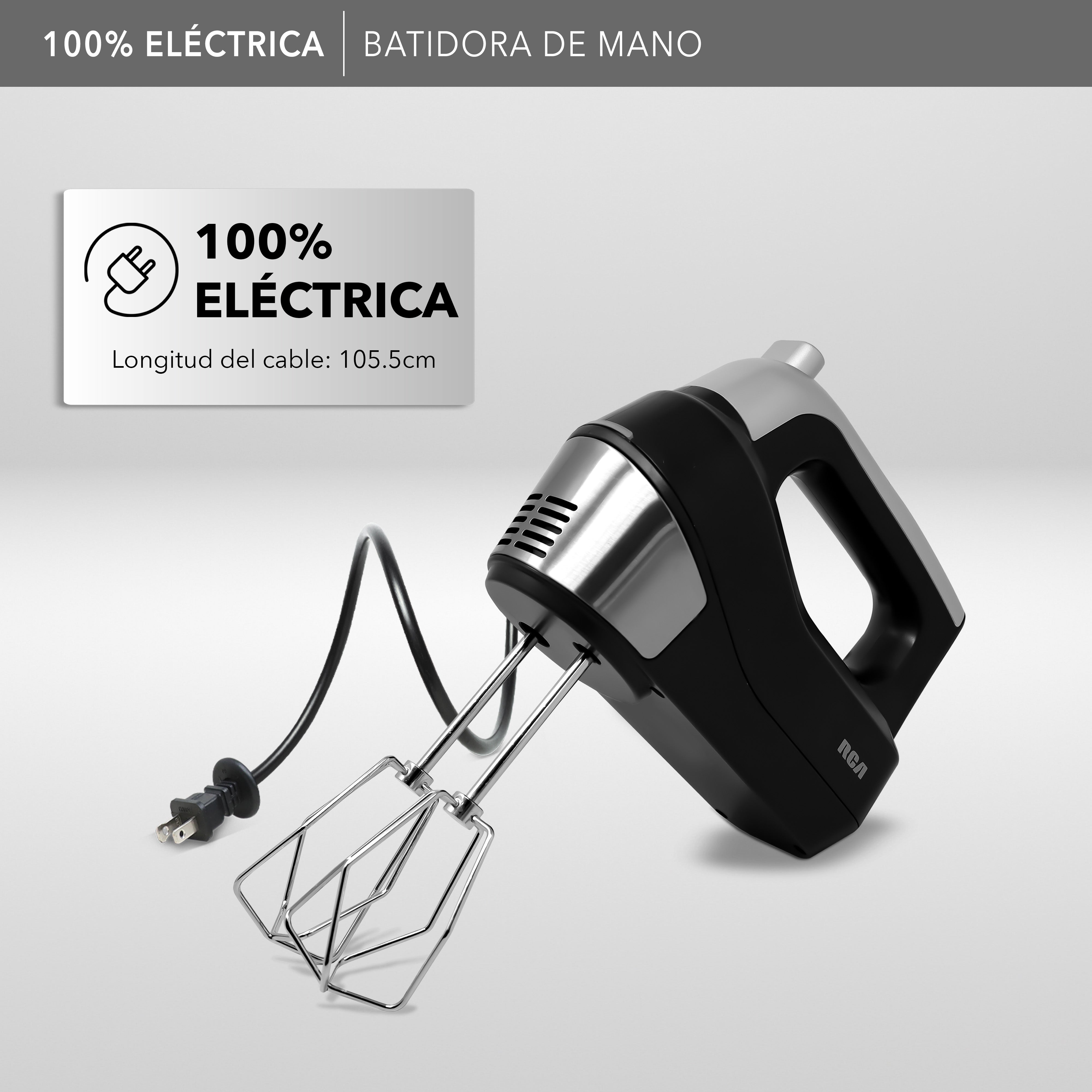 RCA Batidora De Mano Digital Rc-73 Negro