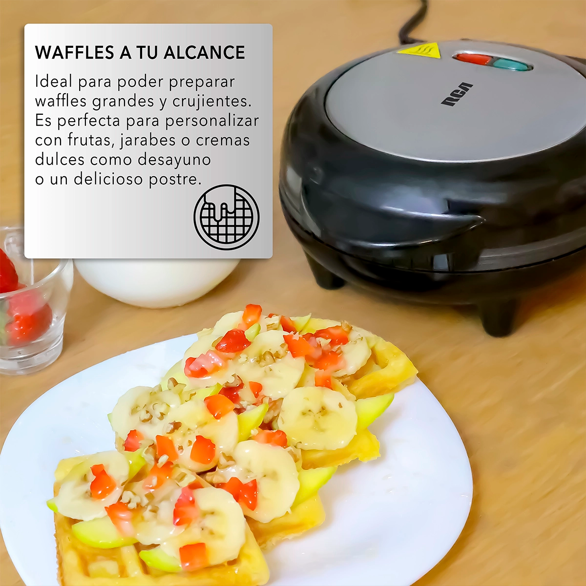 Waflera Eléctrica Estilo Belga RC-91 (test)