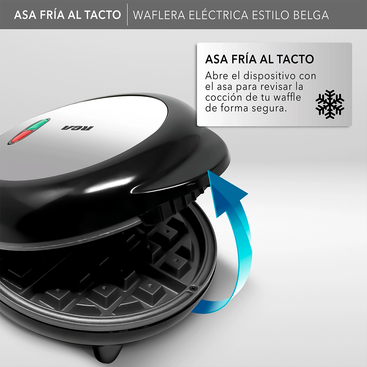 Waflera Eléctrica Estilo Belga RC-91 (test)