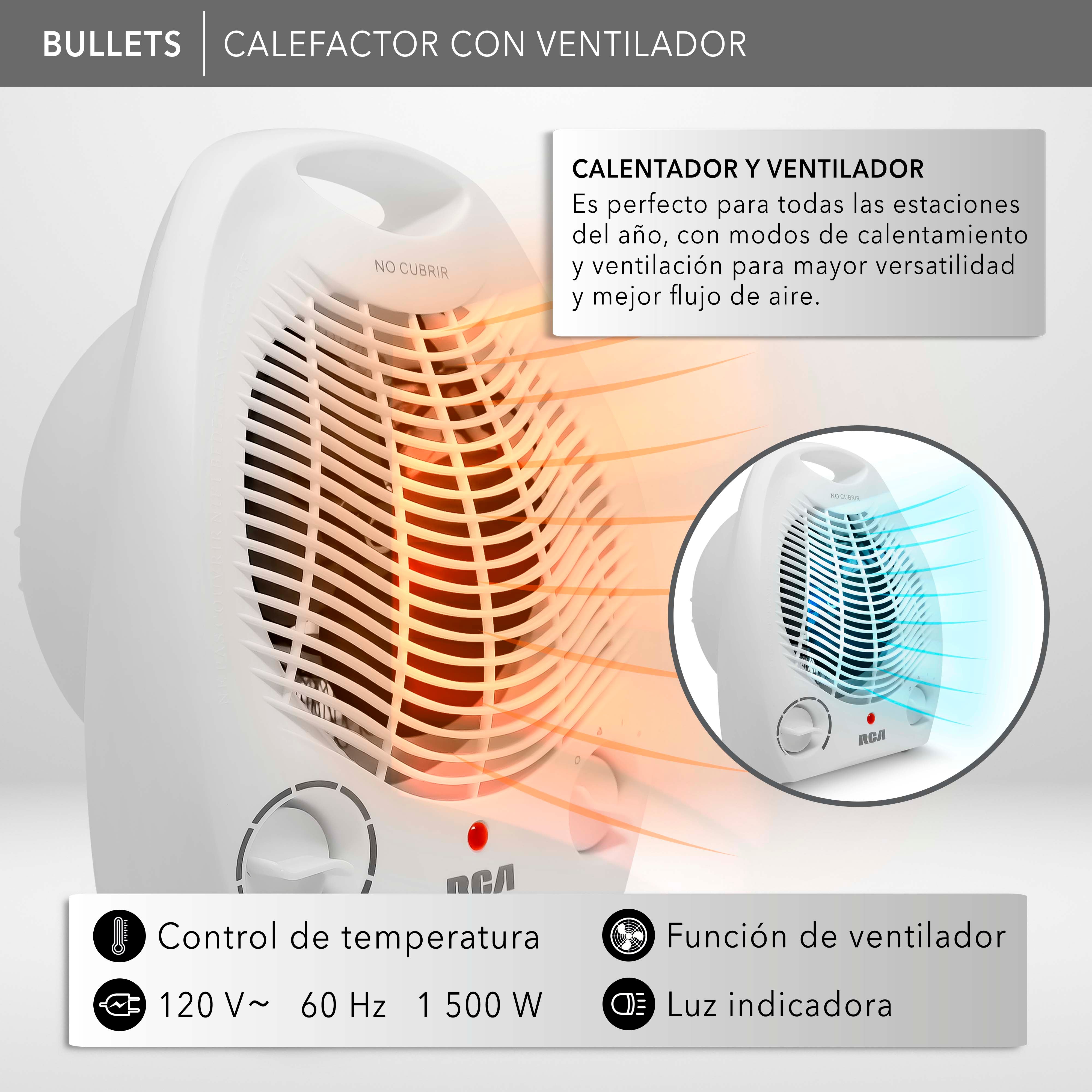 Calefactor con Ventilador RC-A01