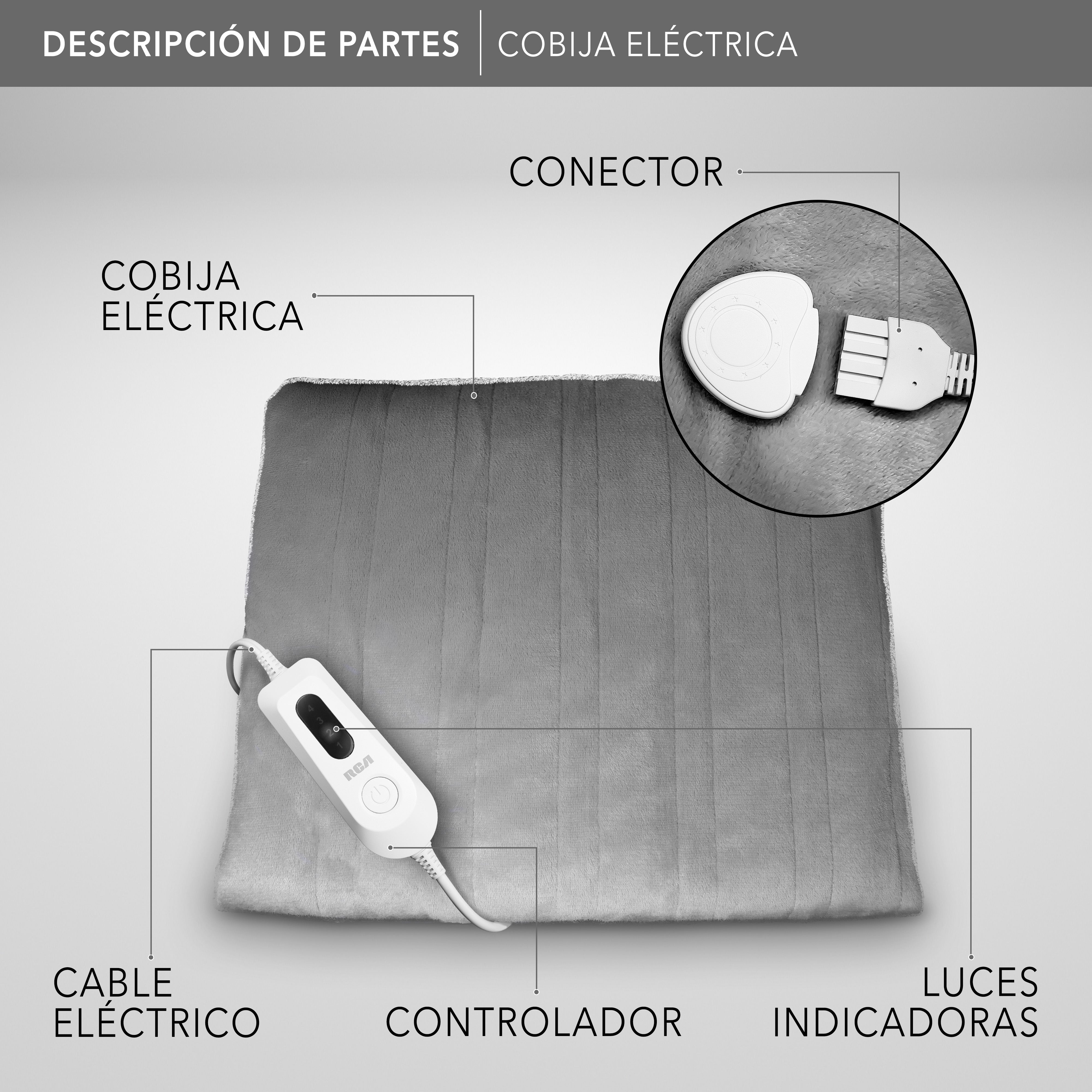 Cobija Eléctrica con Temporizador y 4 Niveles de Temperatura RC-CO1