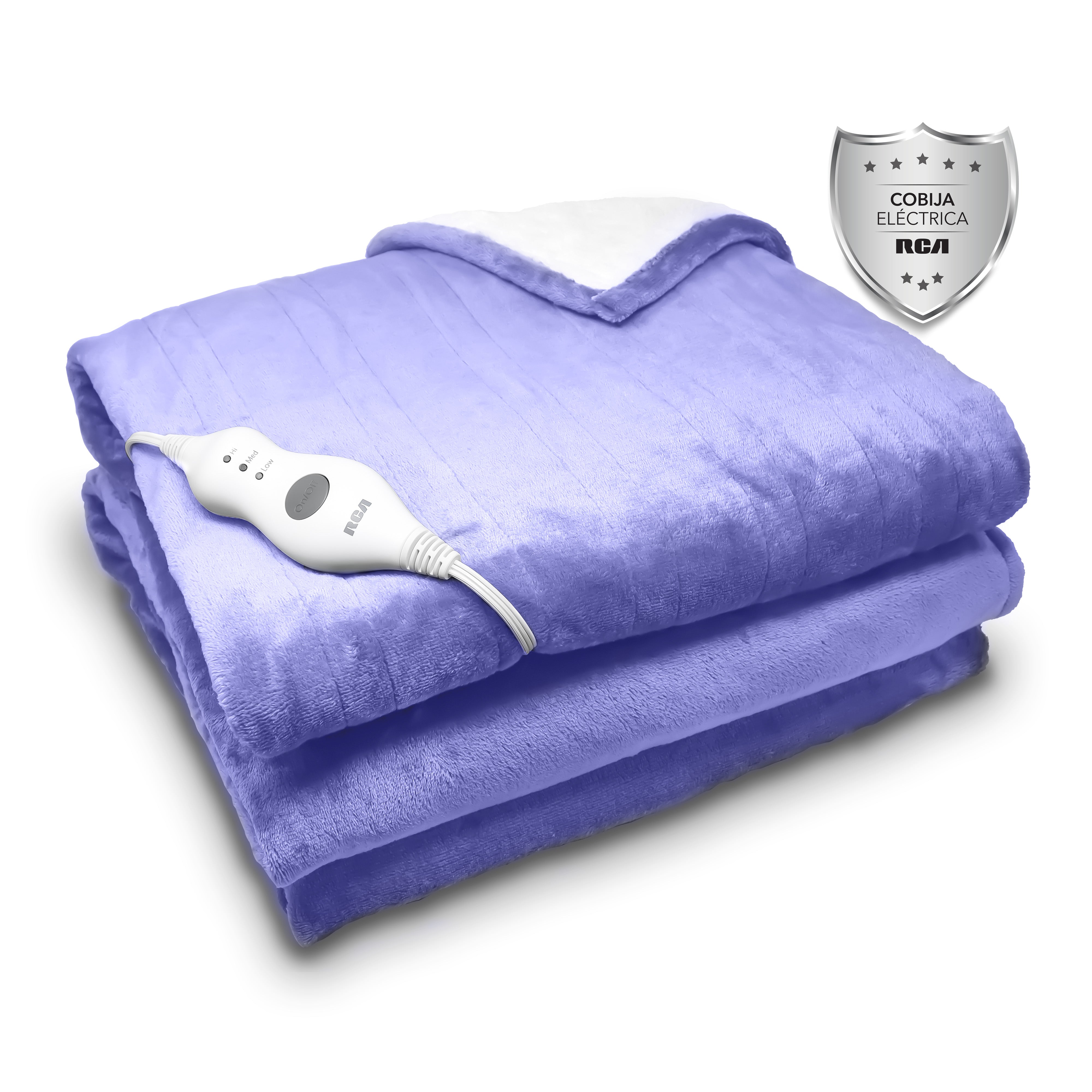 RCA Cobija Eléctrica RC-CO2L Matrimonial 216 x 191 cm, 3 Niveles Lila