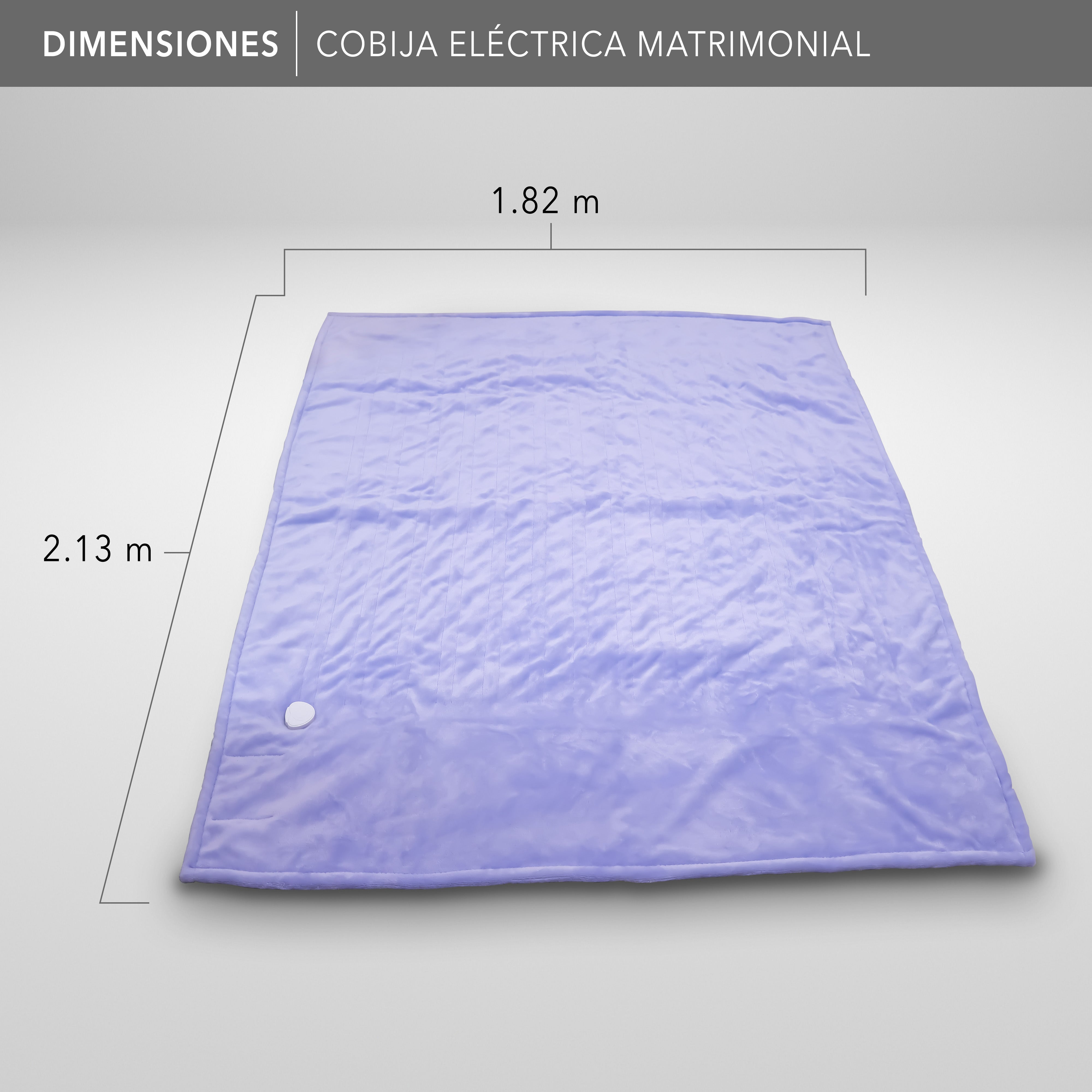 RCA Cobija Eléctrica RC-CO2L Matrimonial 216 x 191 cm, 3 Niveles Lila