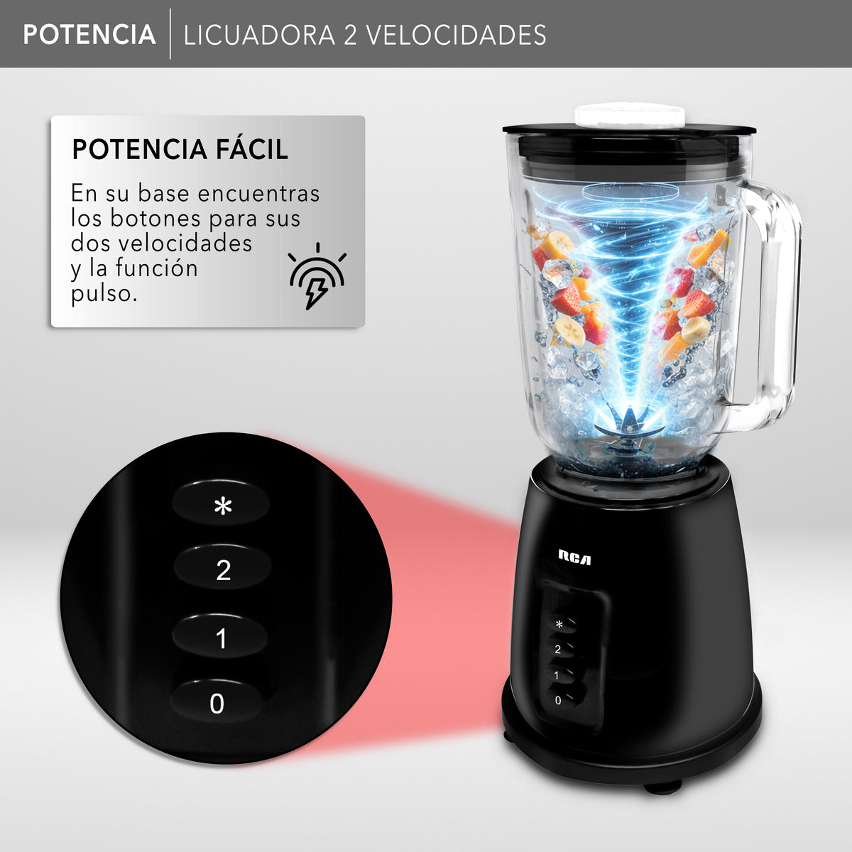 Licuadora con 2 Velocidades RC-L2