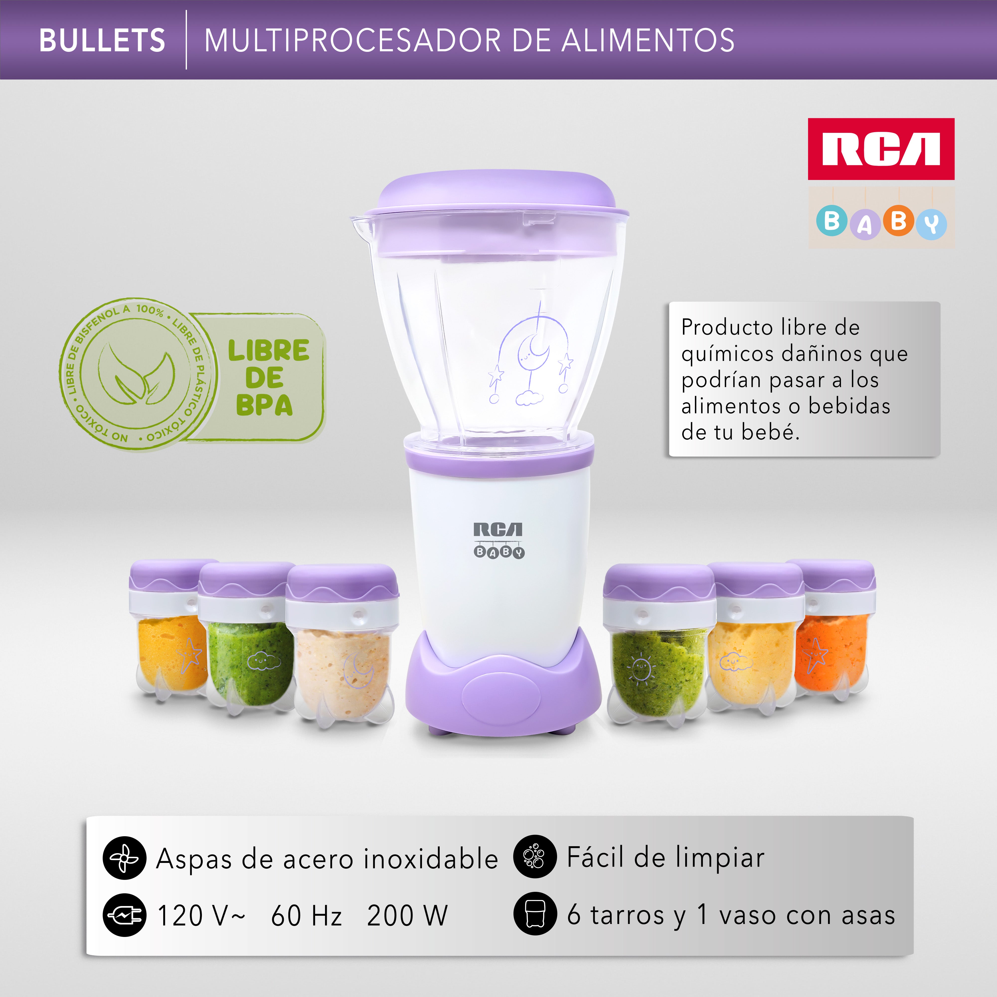 Rca Procesador De Alimentos Baby RC-NBB