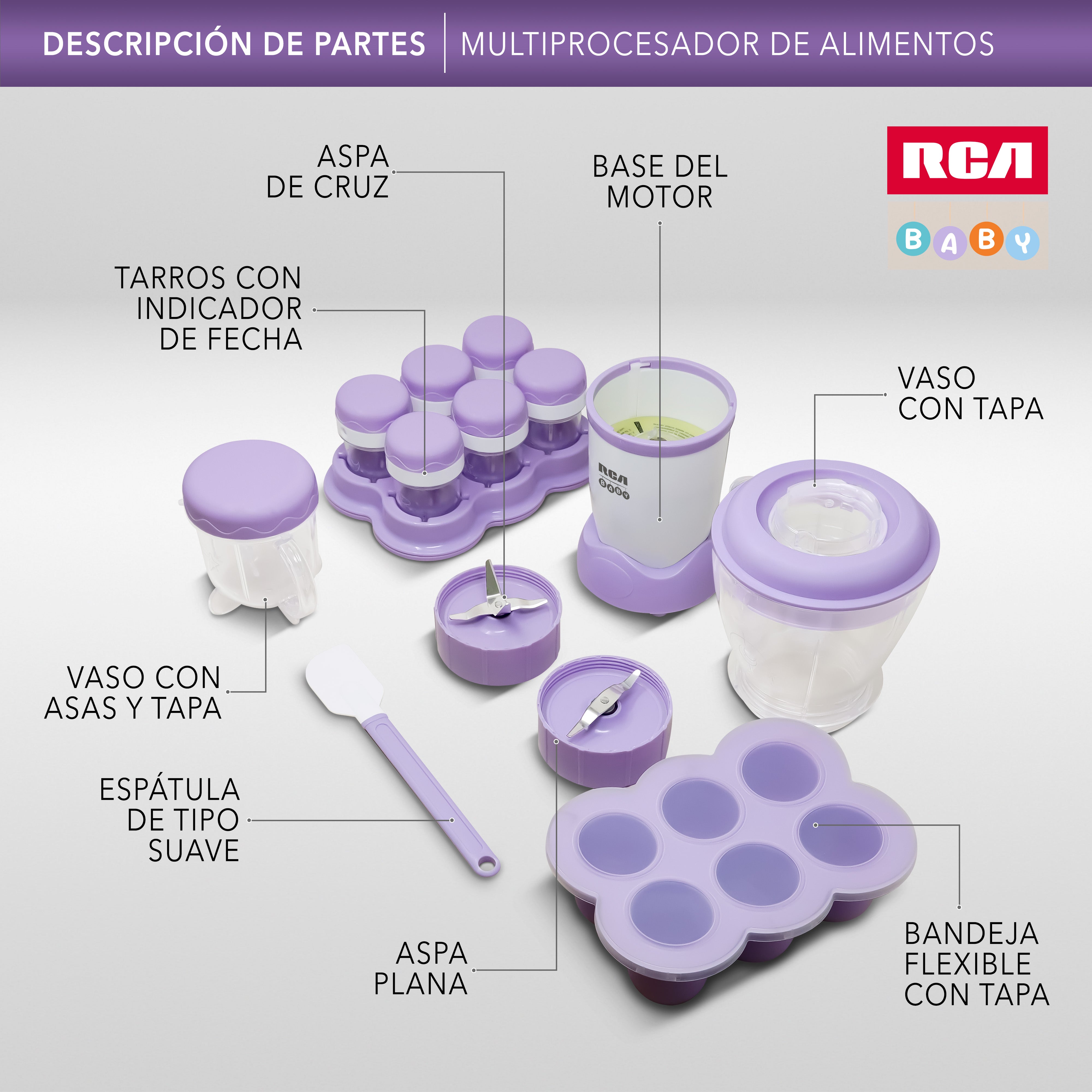 Rca Procesador De Alimentos Baby RC-NBB