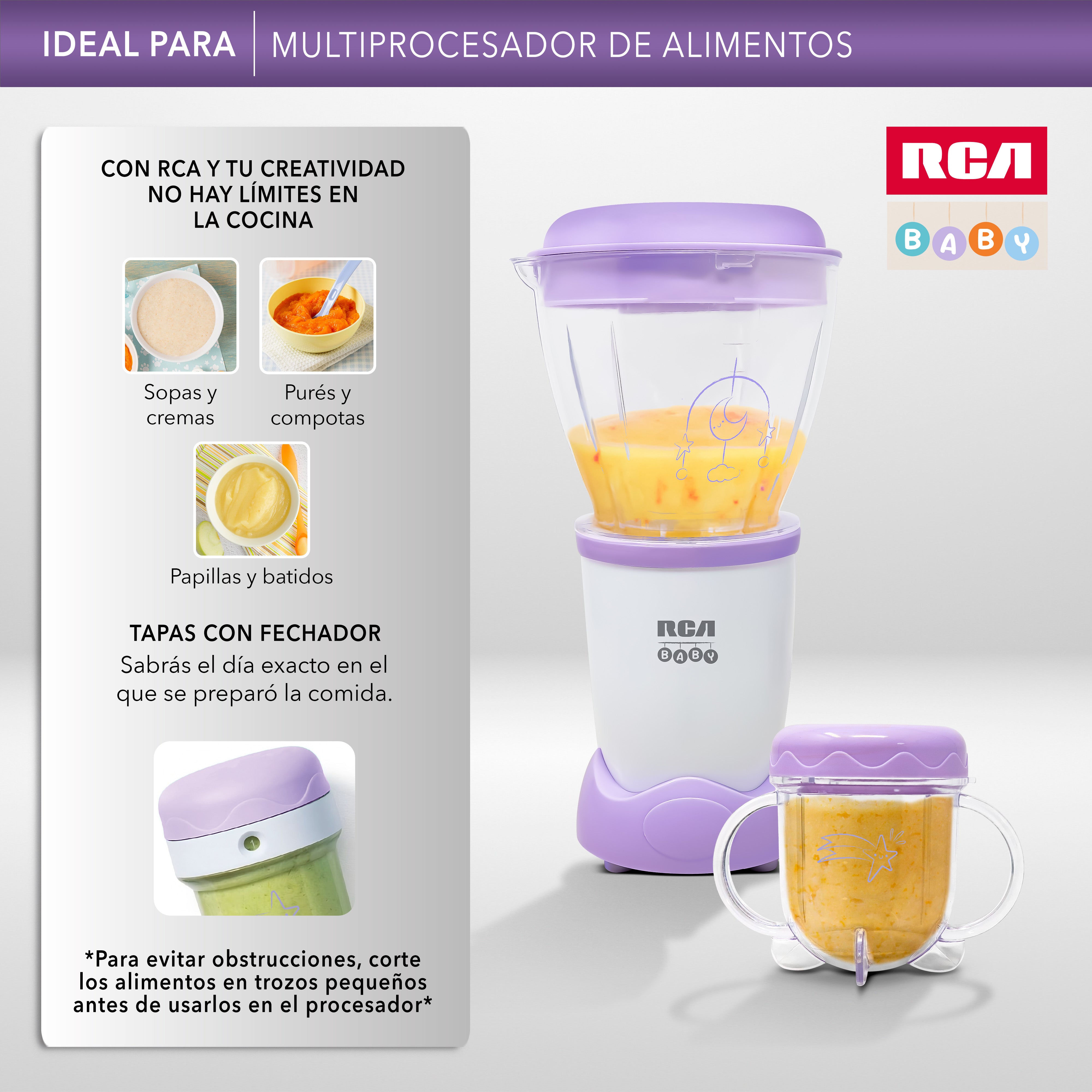 Rca Procesador De Alimentos Baby RC-NBB