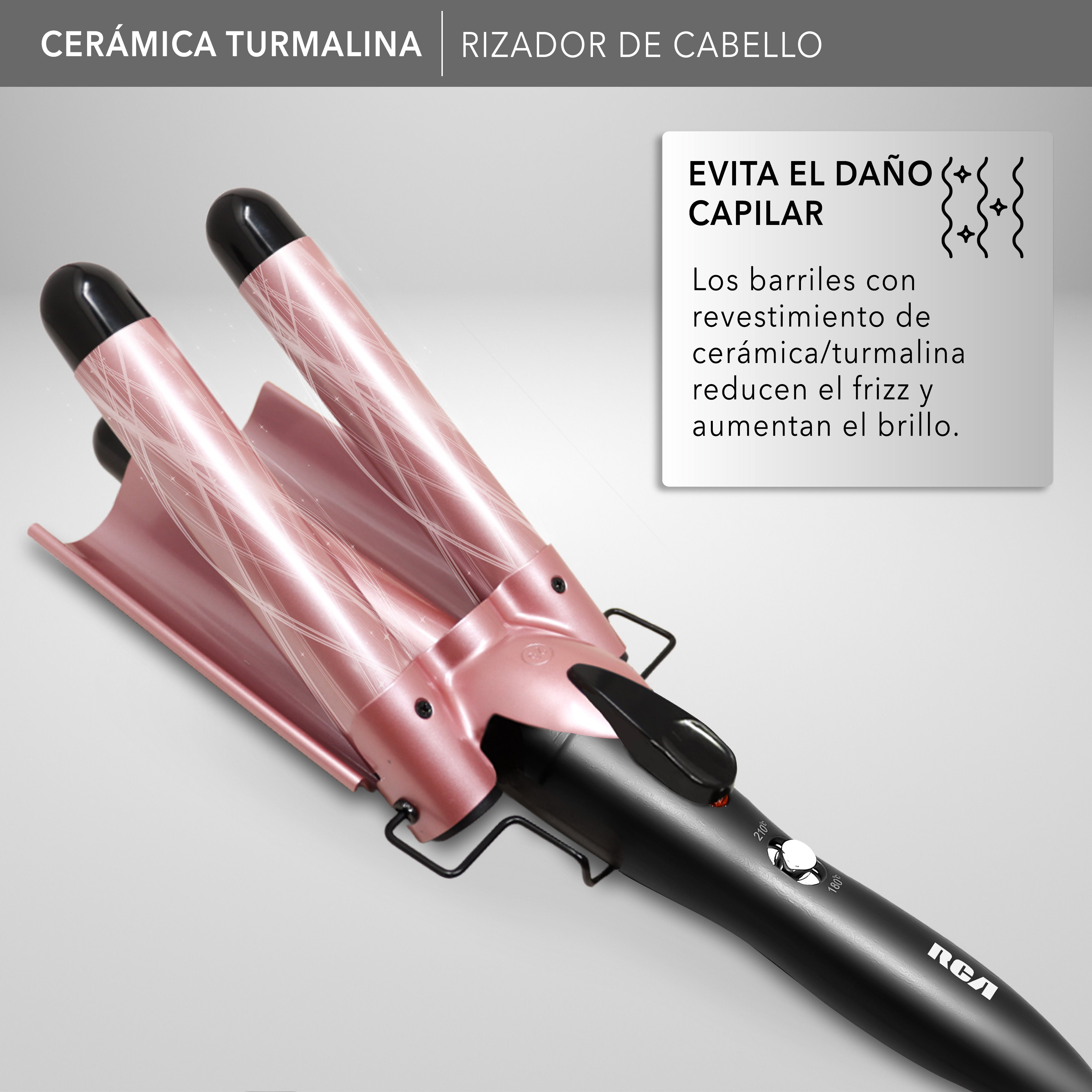 Rca Rizadora Waffle RC-PW2 Negro