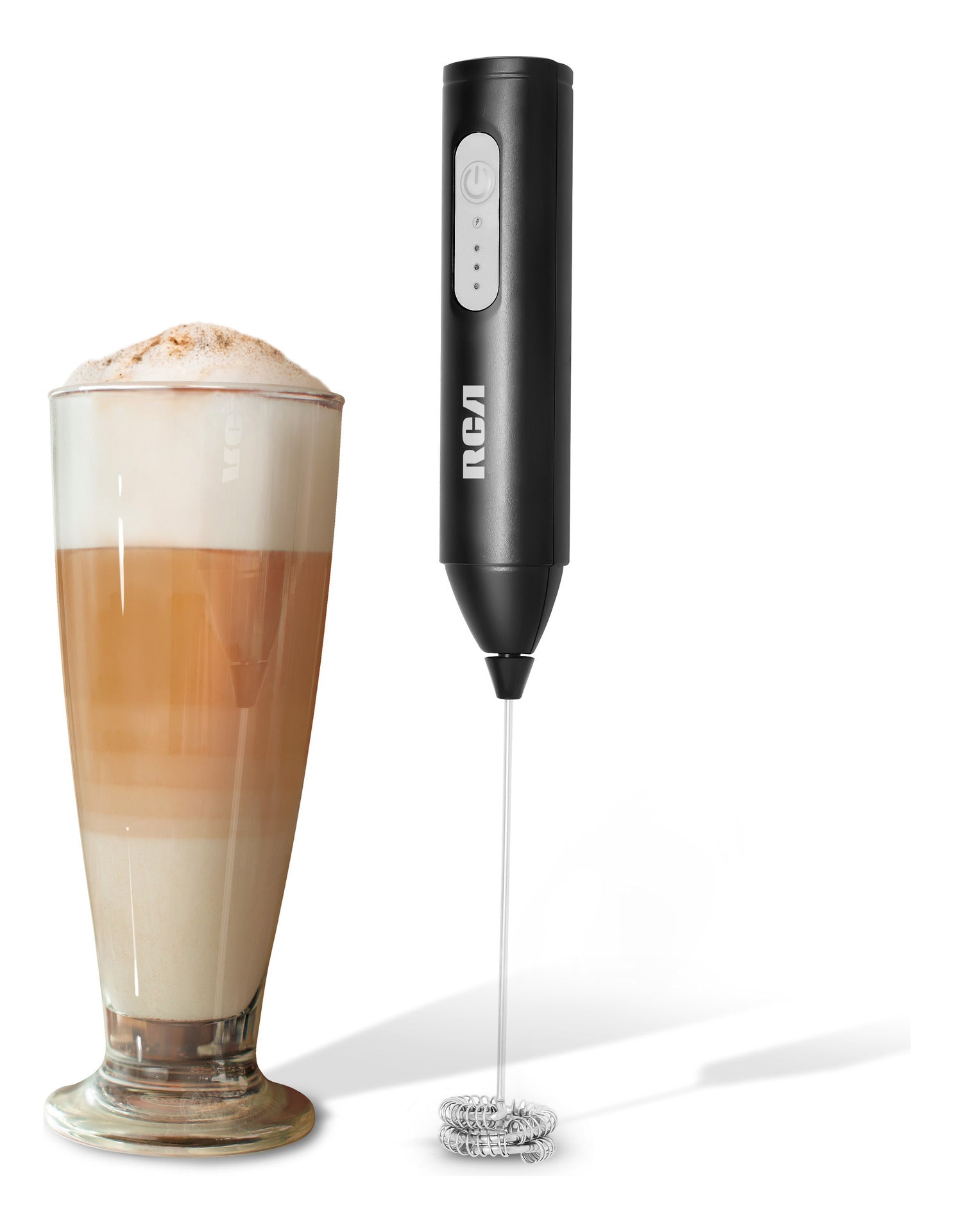 Rca Espumador Eléctrico Recargable De Acero Inoxidable Negro rc-60