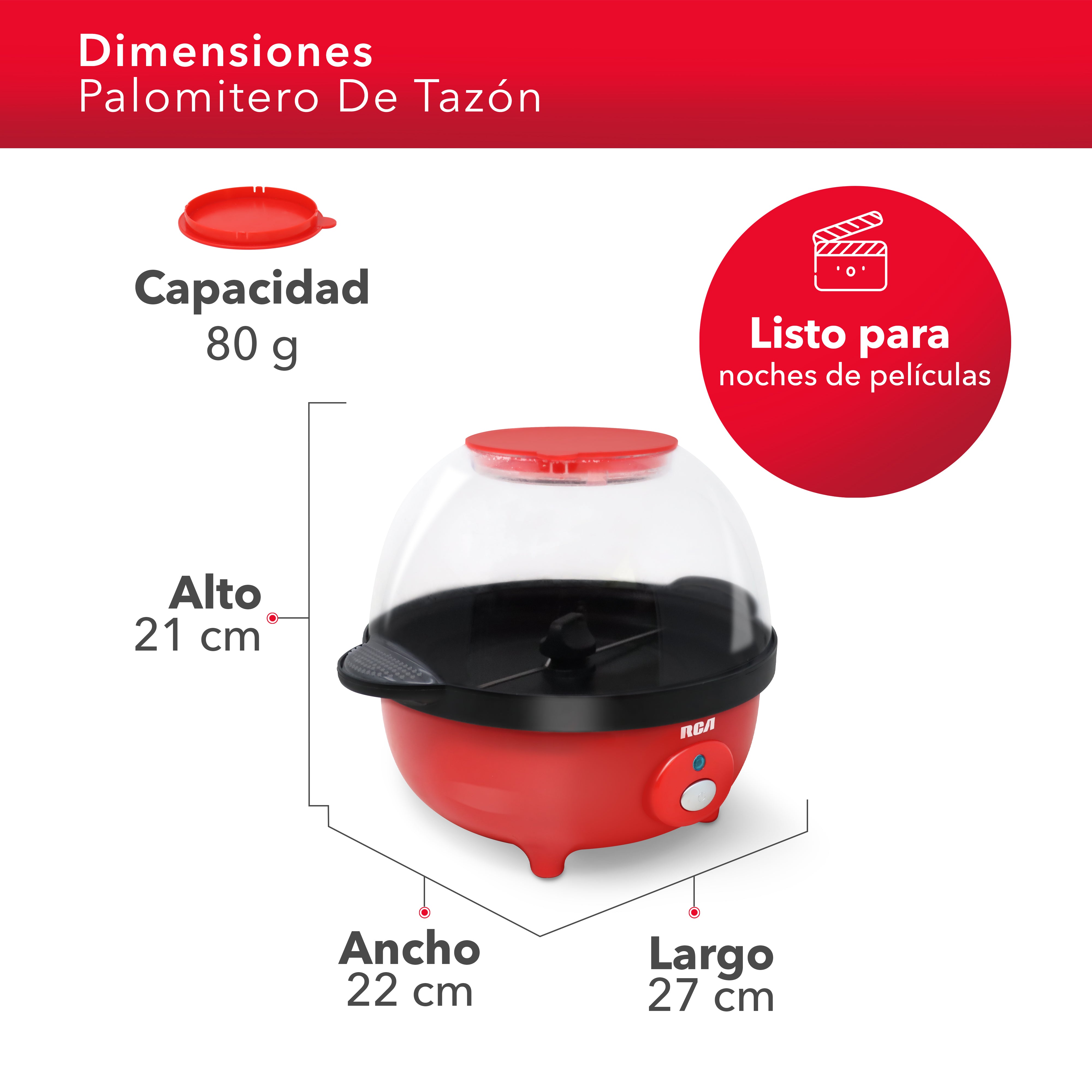 Palomitero de Tazón RC-1026