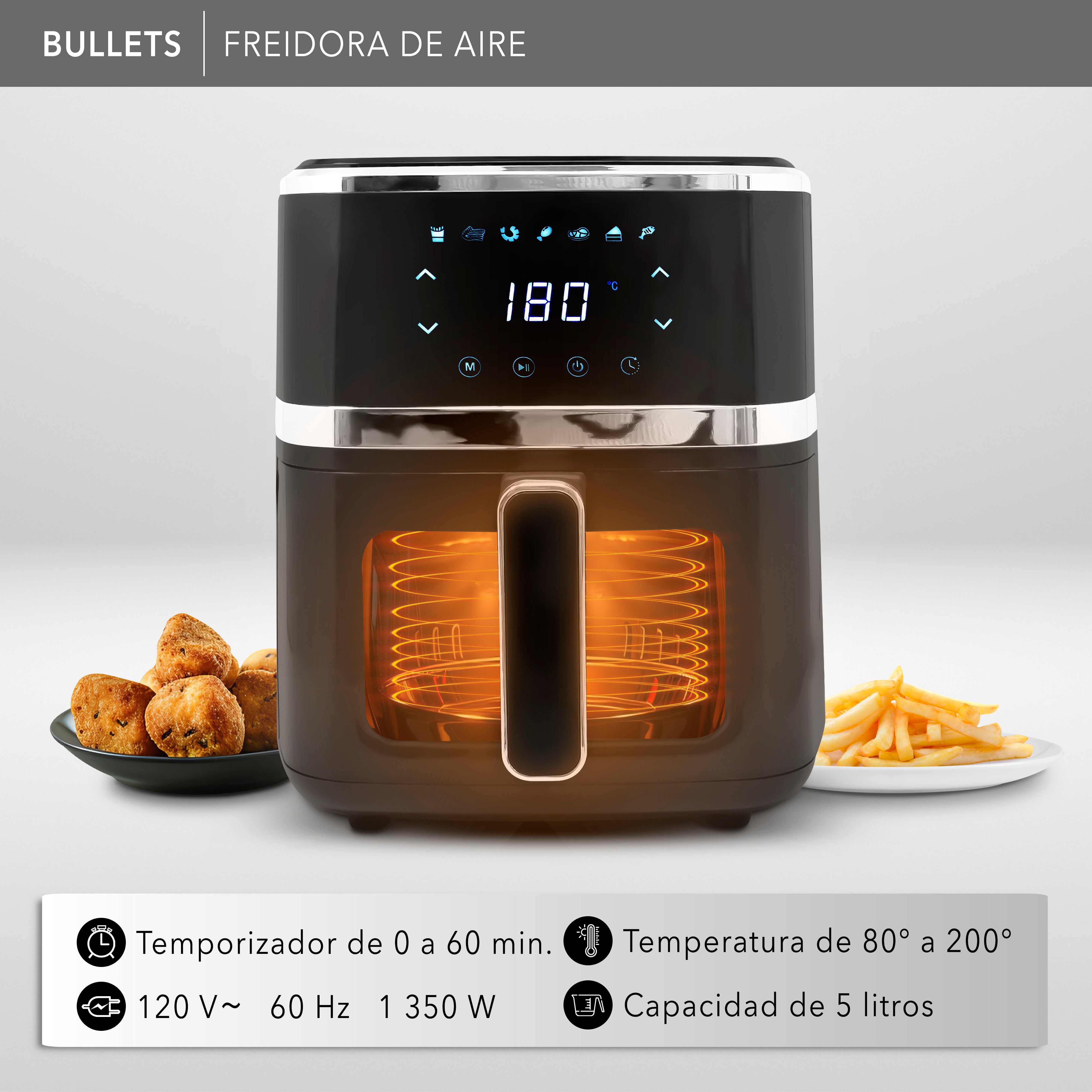 RCA Freidora de aire 5 Litros RC-110