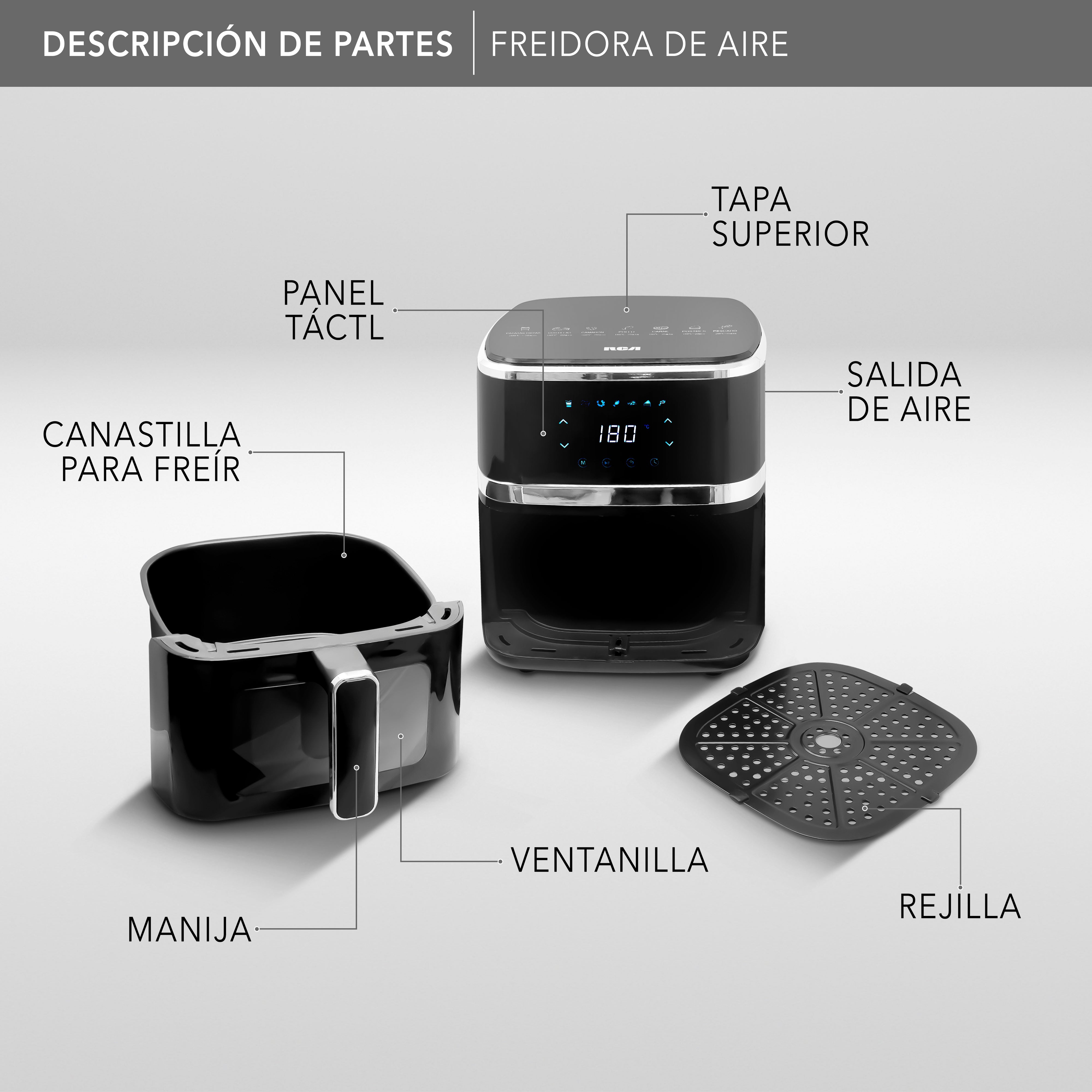 RCA Freidora de aire 5 Litros RC-110