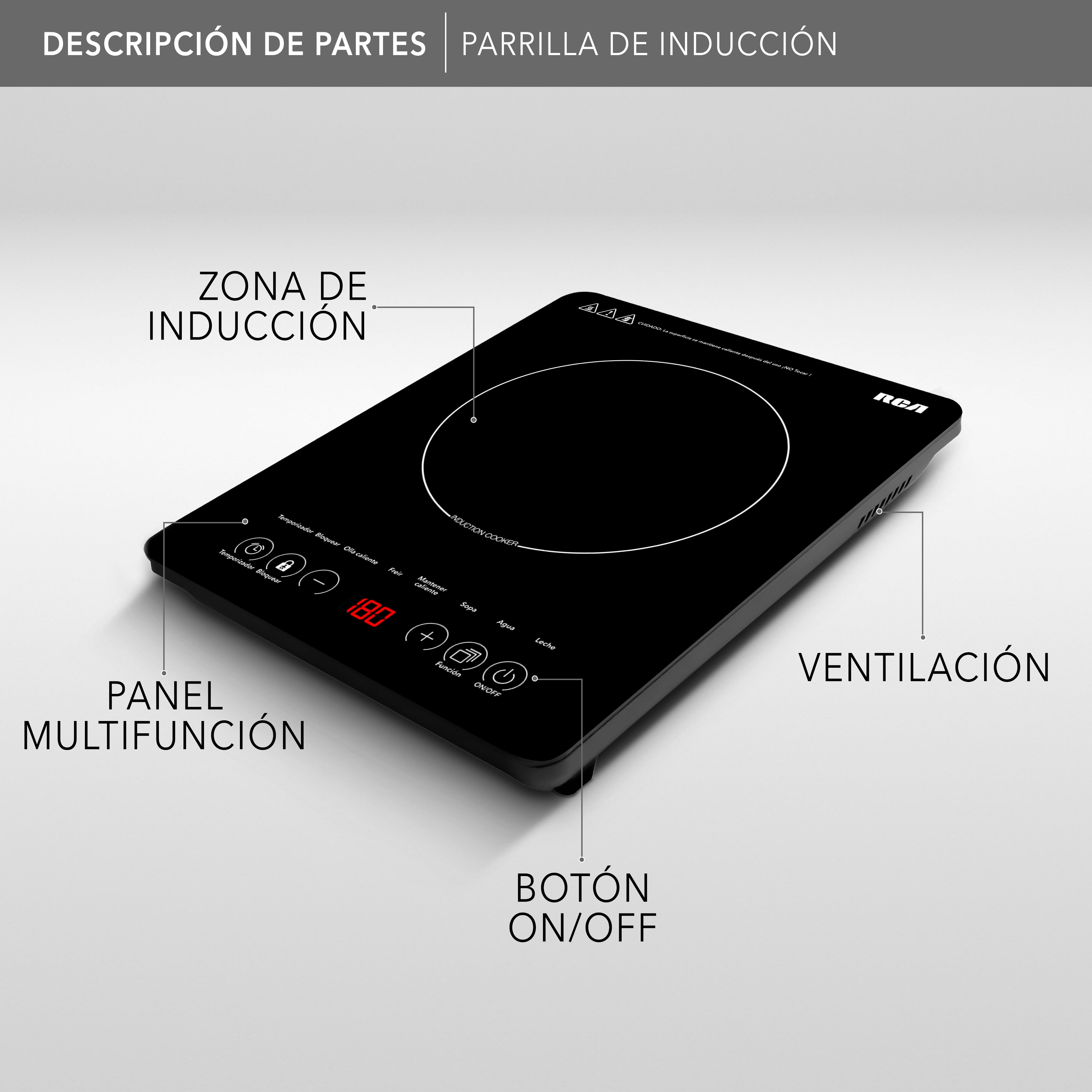 Parrilla de Inducción RC-12A3