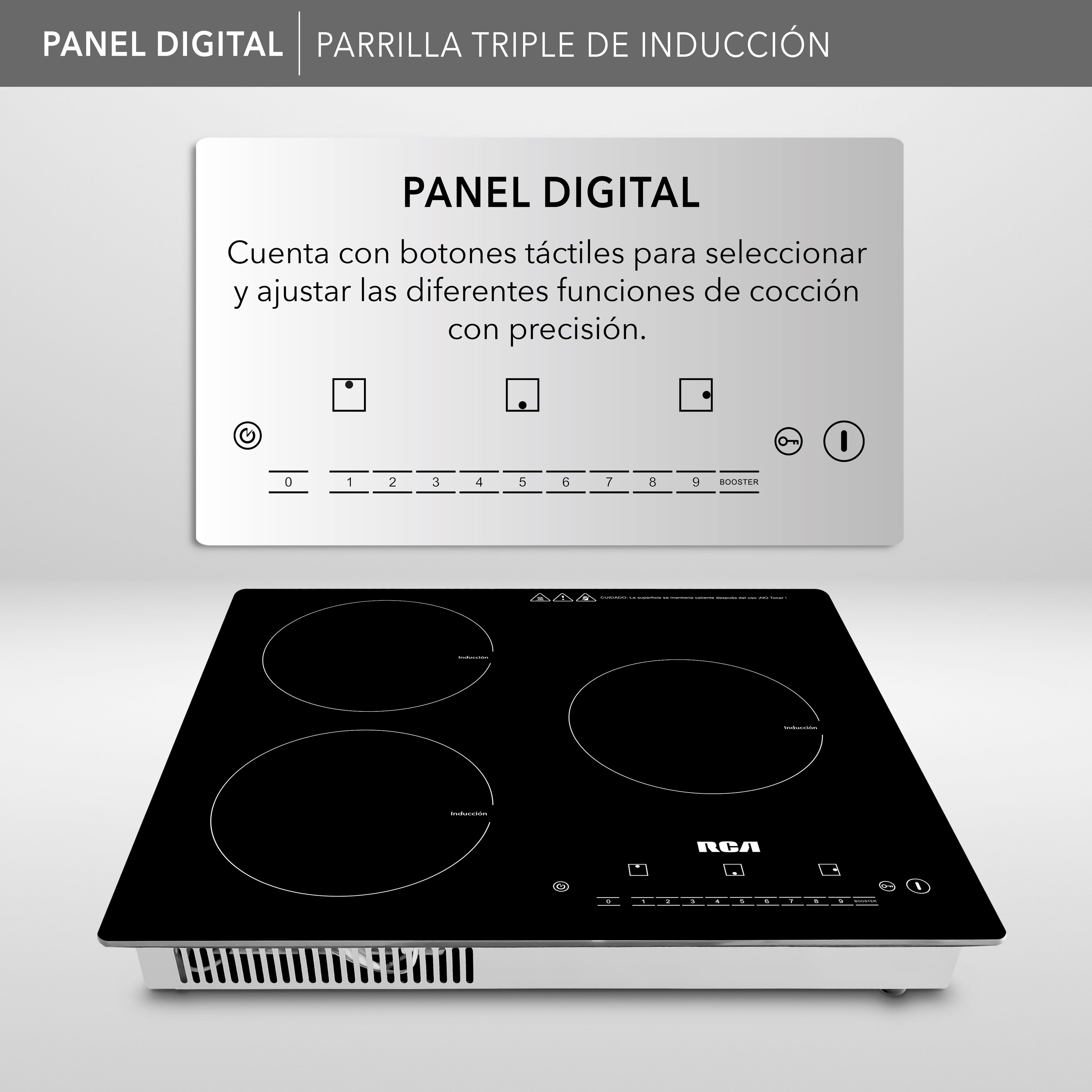 Parrilla de Inducción Triple RC-12A6