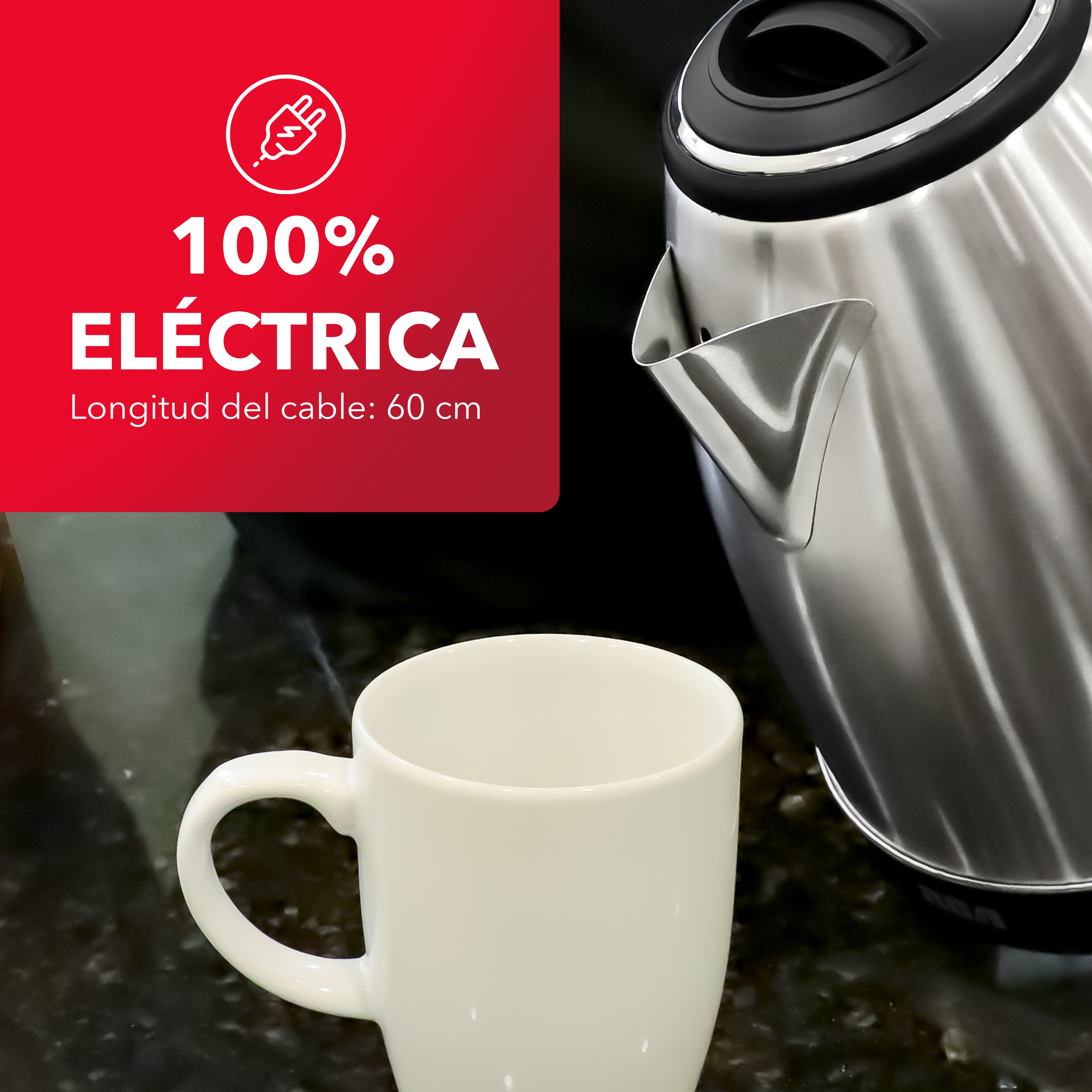 Tetera Eléctrica RC-180GB01