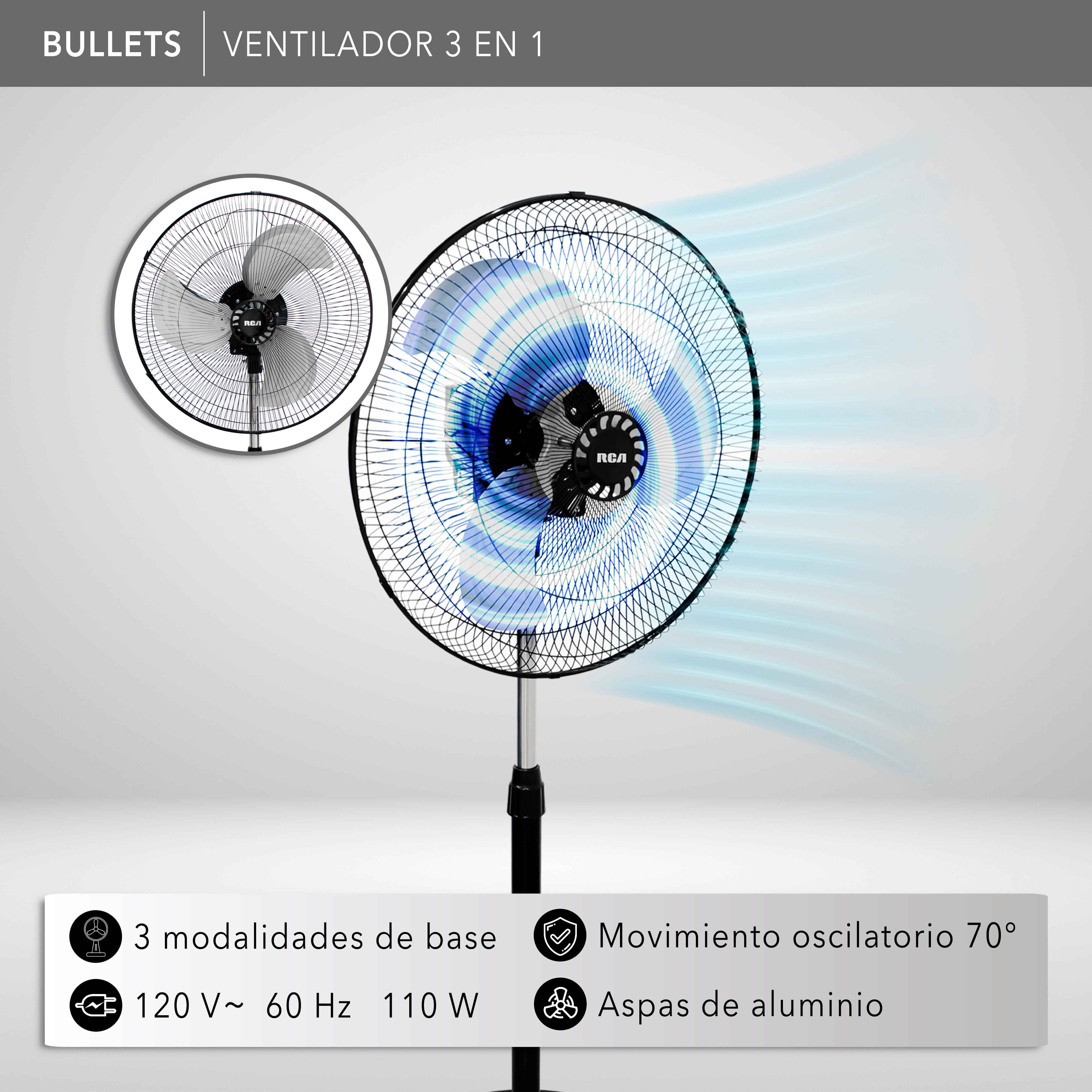 Ventilador 3 en 1 RC-18B3