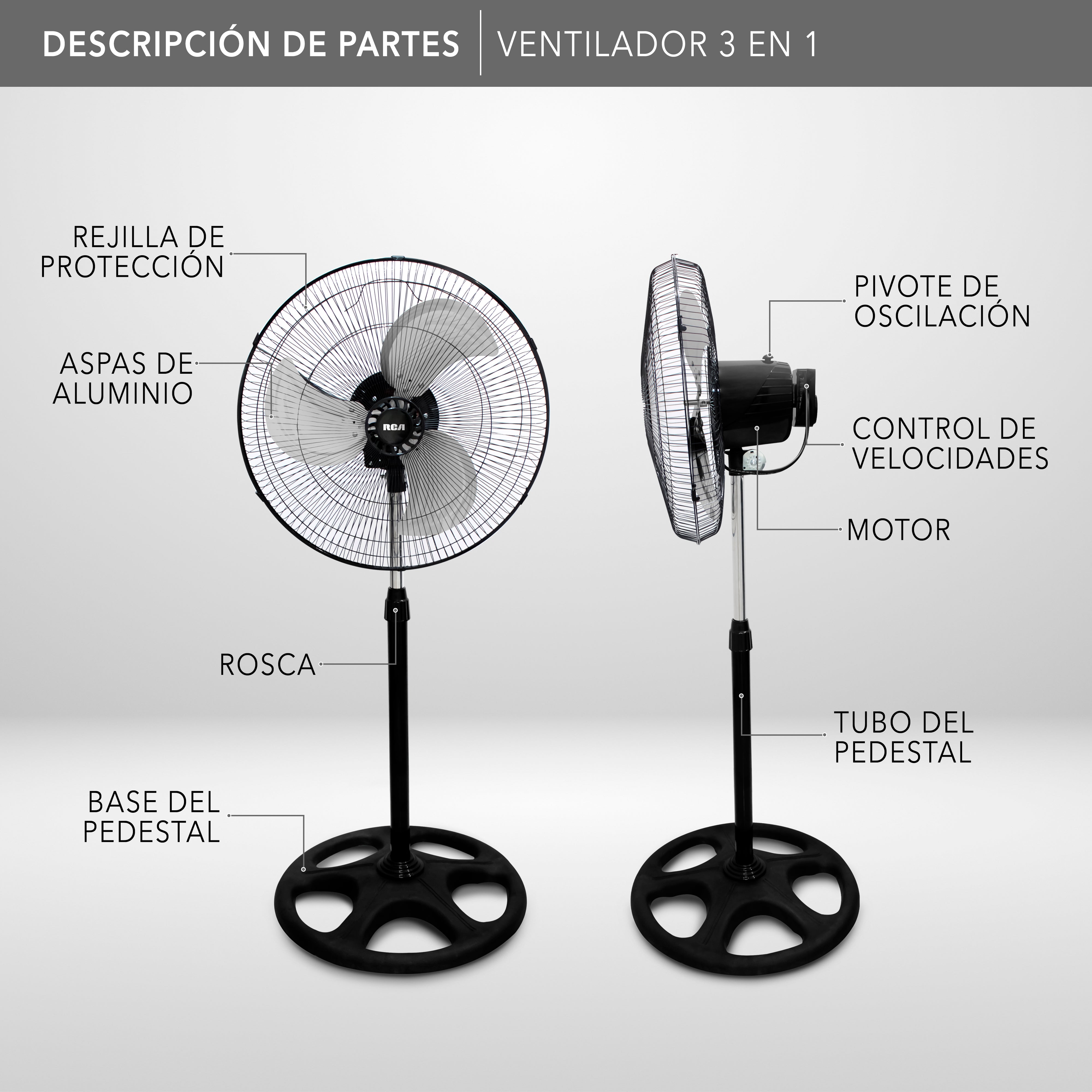 Ventilador 3 en 1 RC-18B3