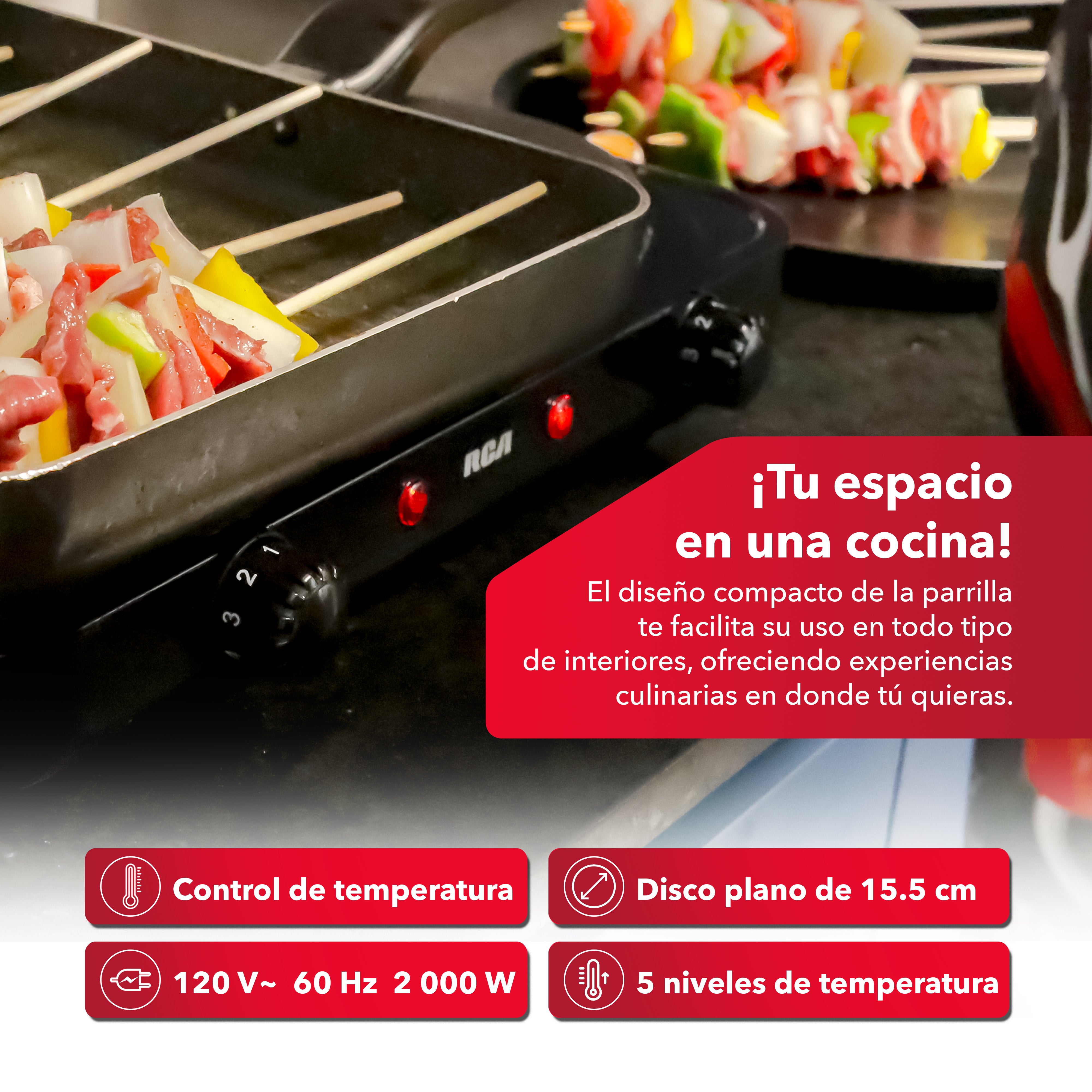 Parrilla Eléctrica RC2000N