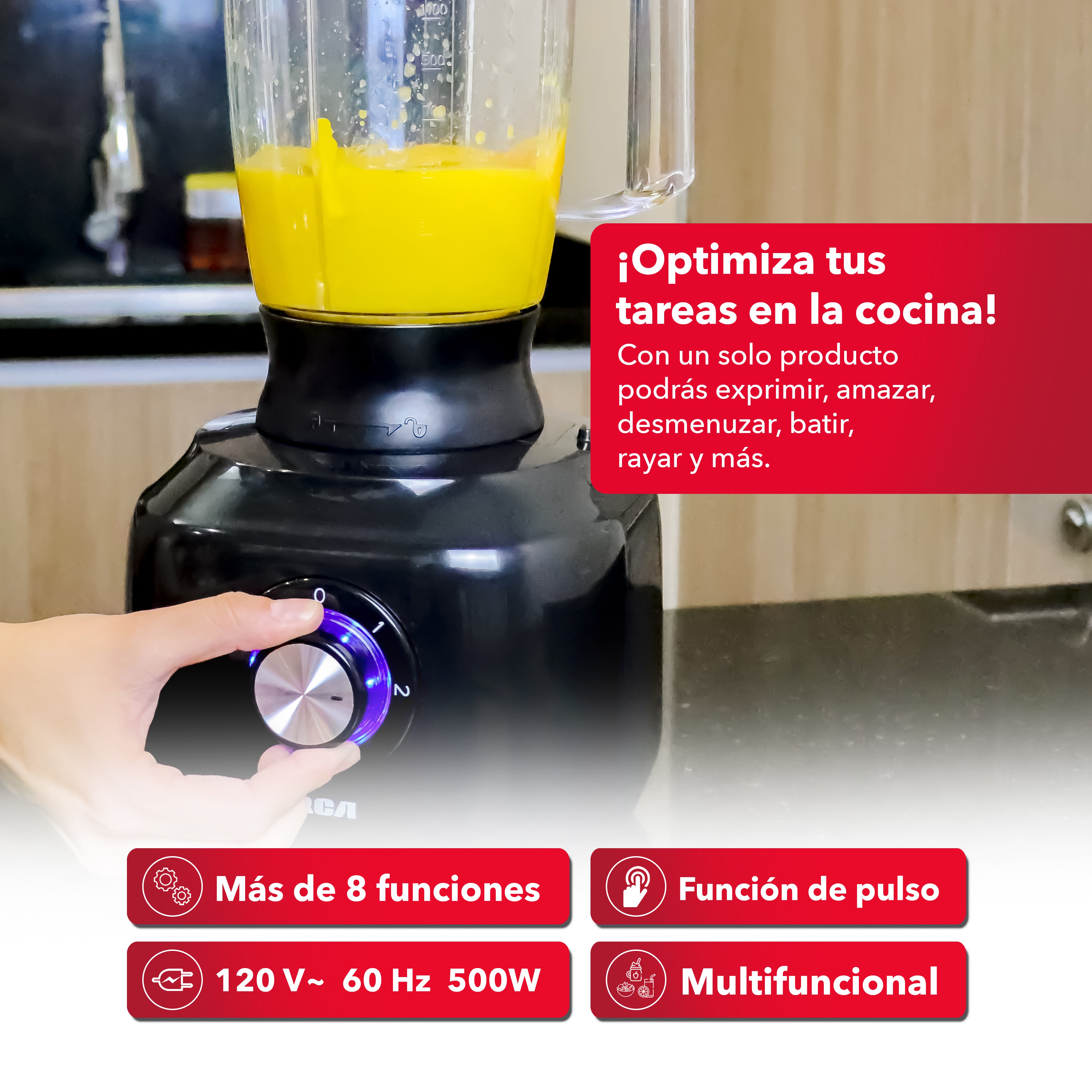 Procesador de alimentos 8 en 1 RC-3196