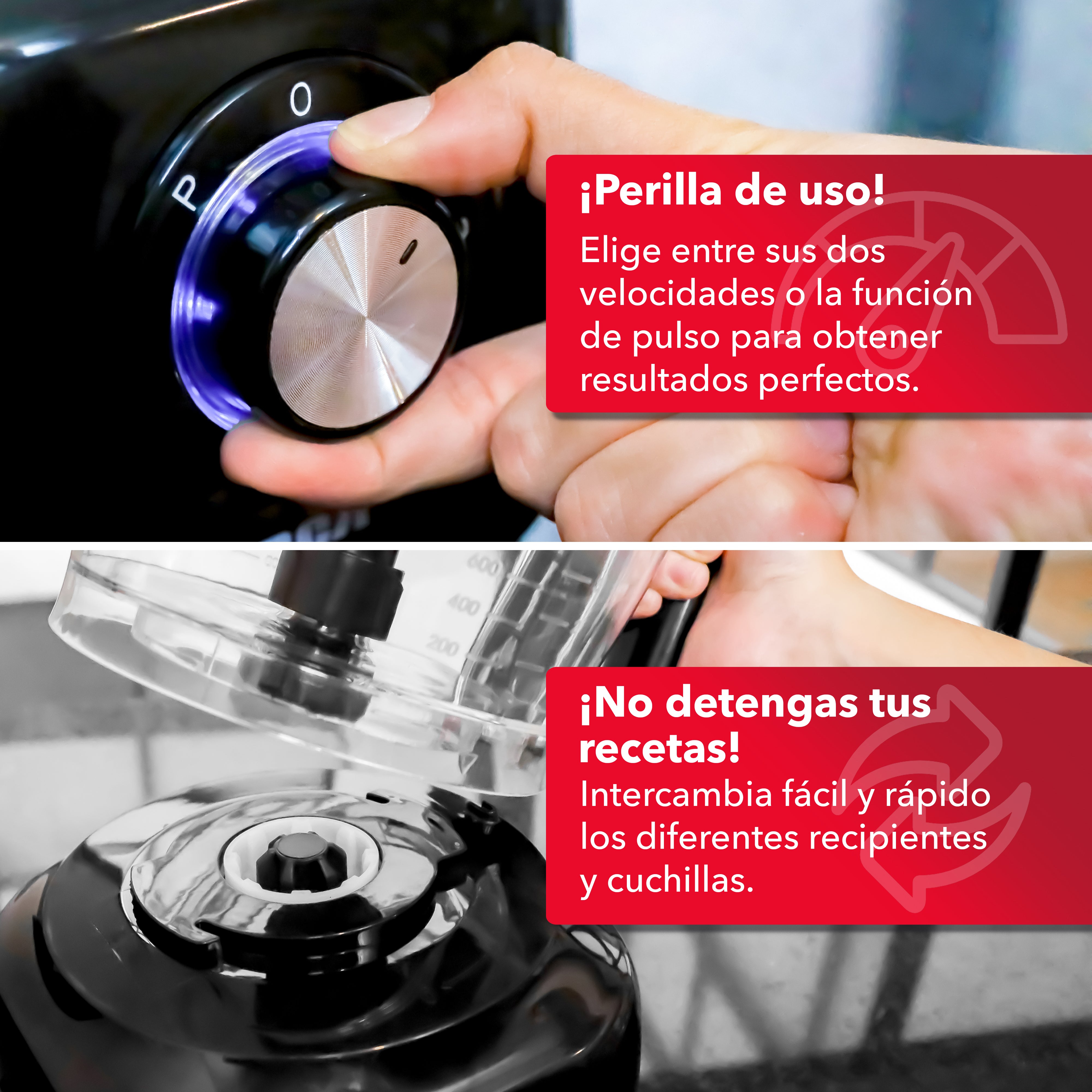 Procesador de alimentos 8 en 1 RC-3196