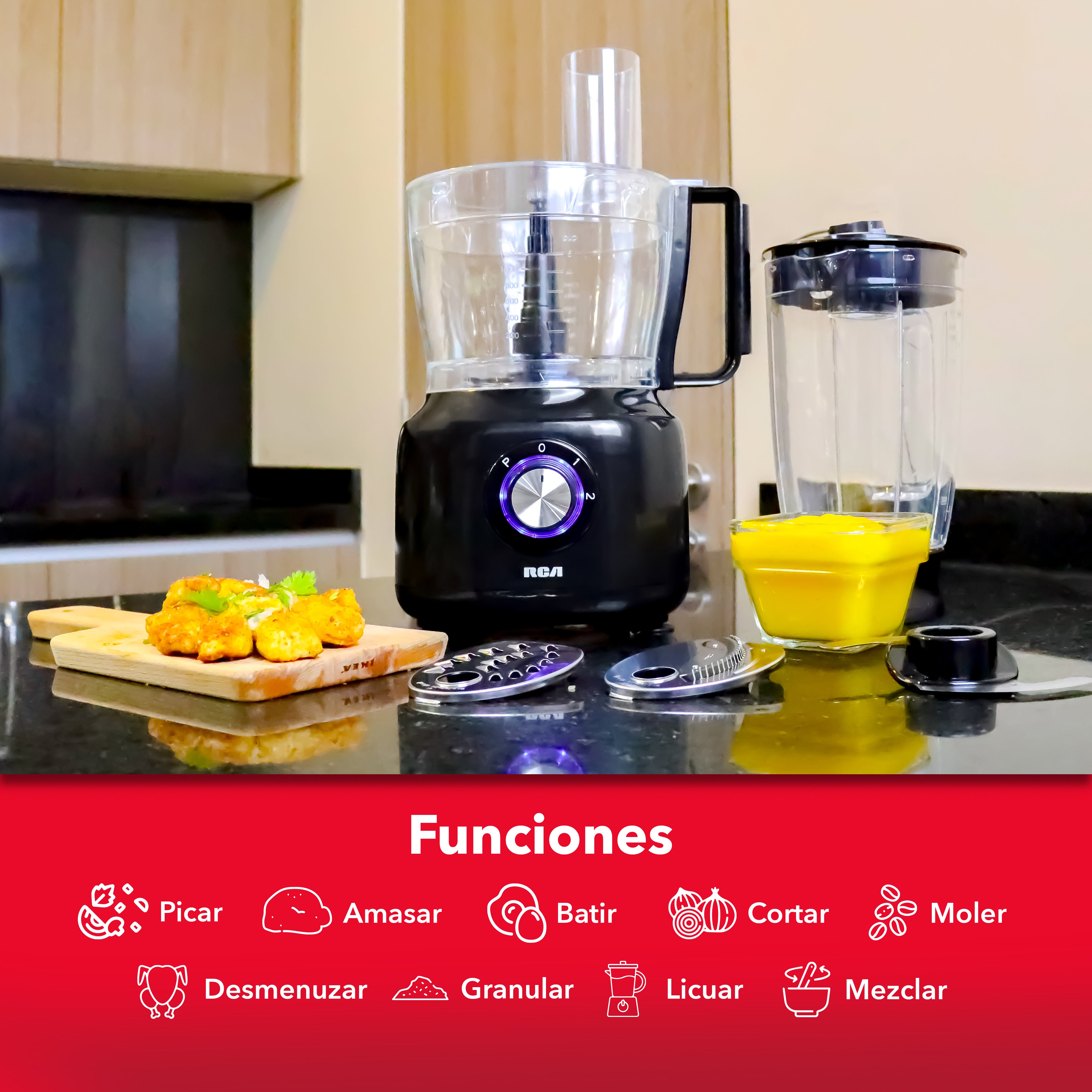 Procesador de alimentos 8 en 1 RC-3196