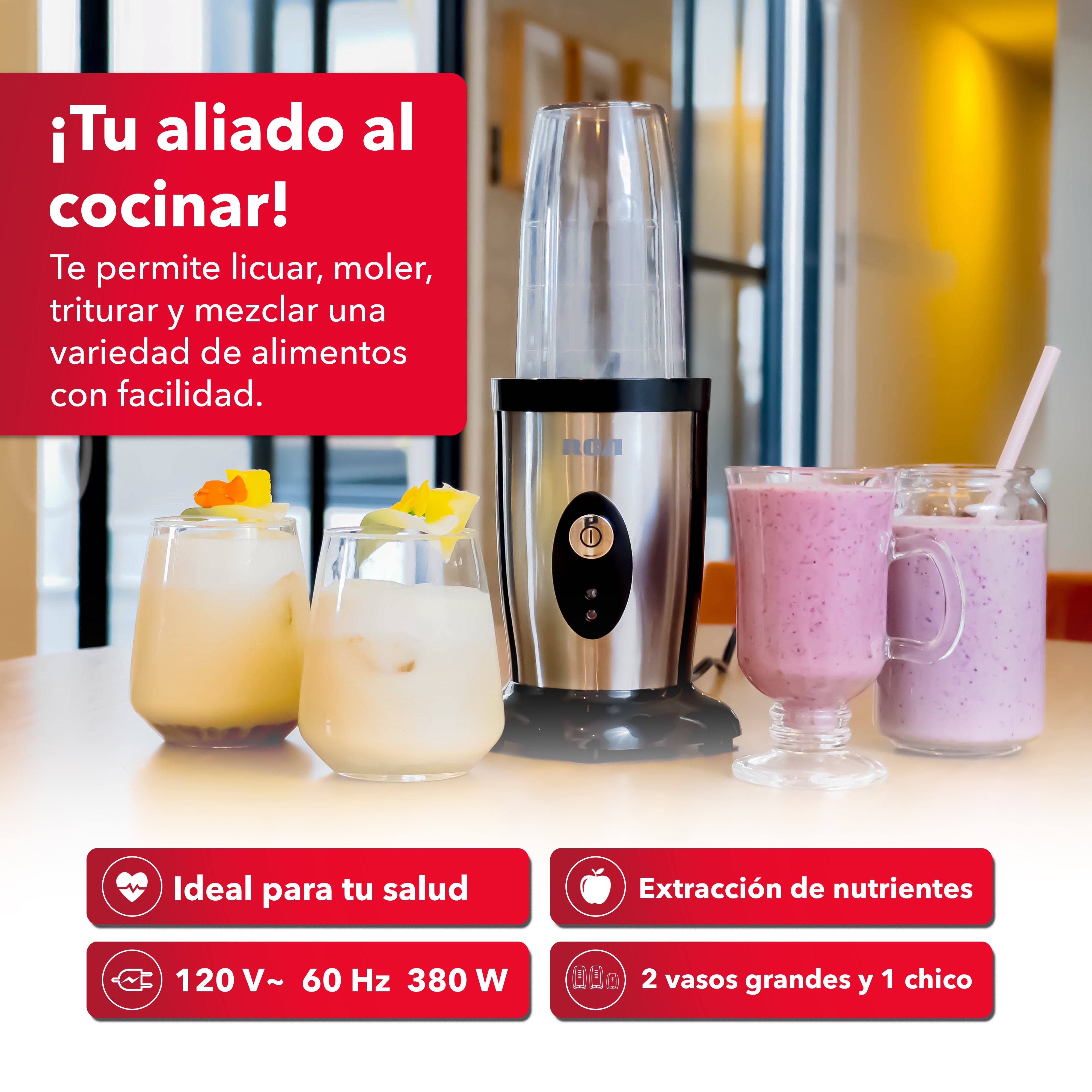 Procesador de Alimentos con Accesorios Intercambiables RC-3199