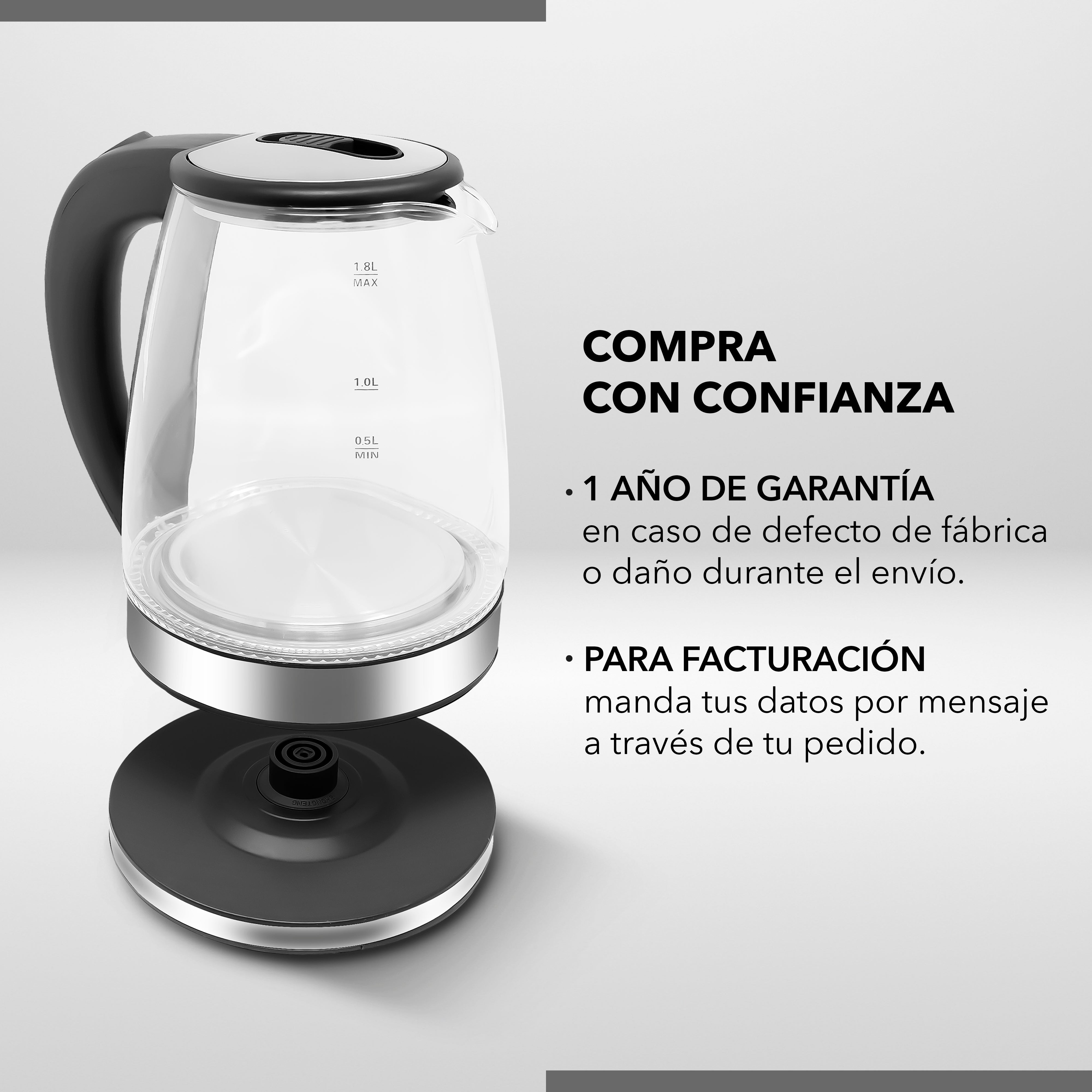 Tetera de Vidrio RC-328