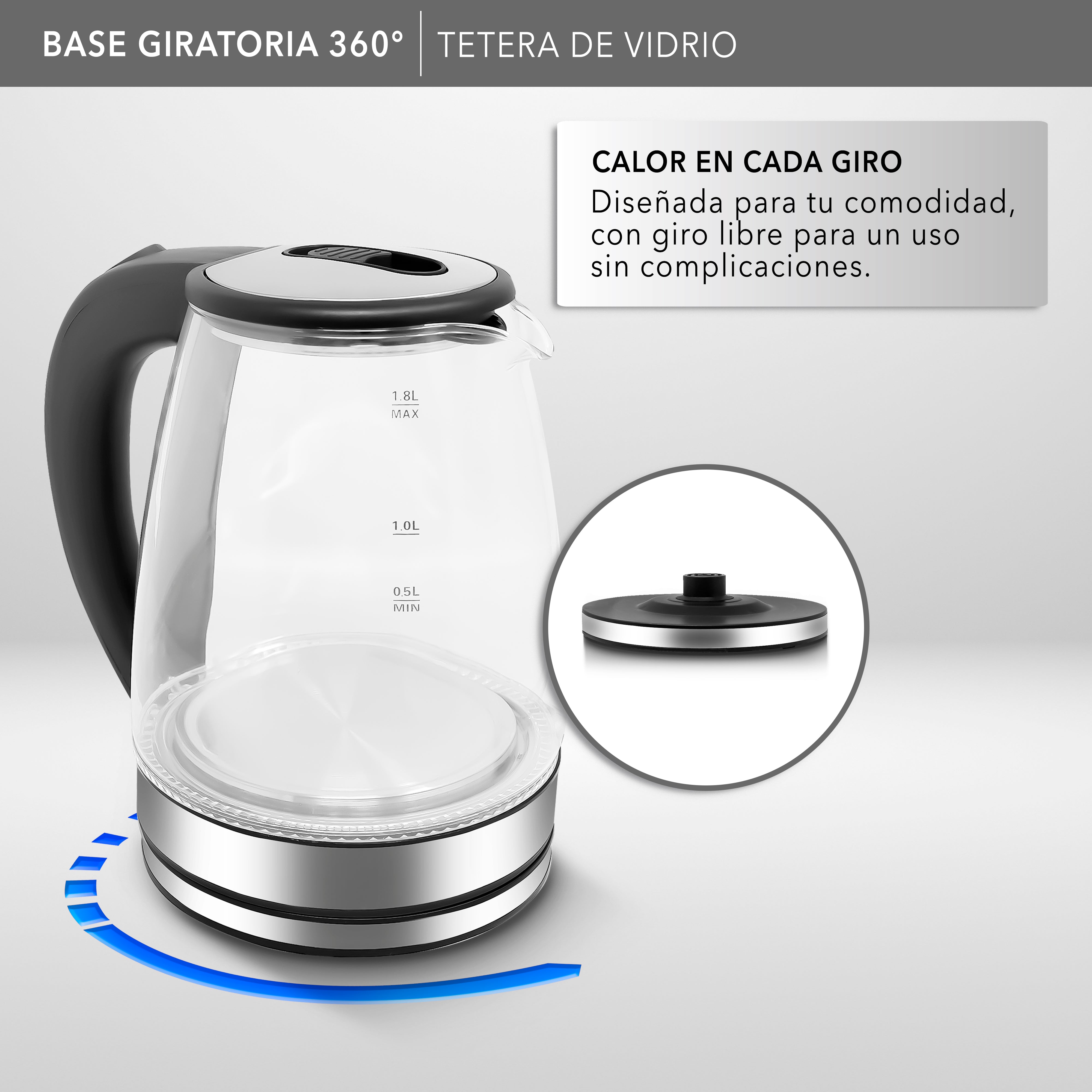 Tetera de Vidrio RC-328