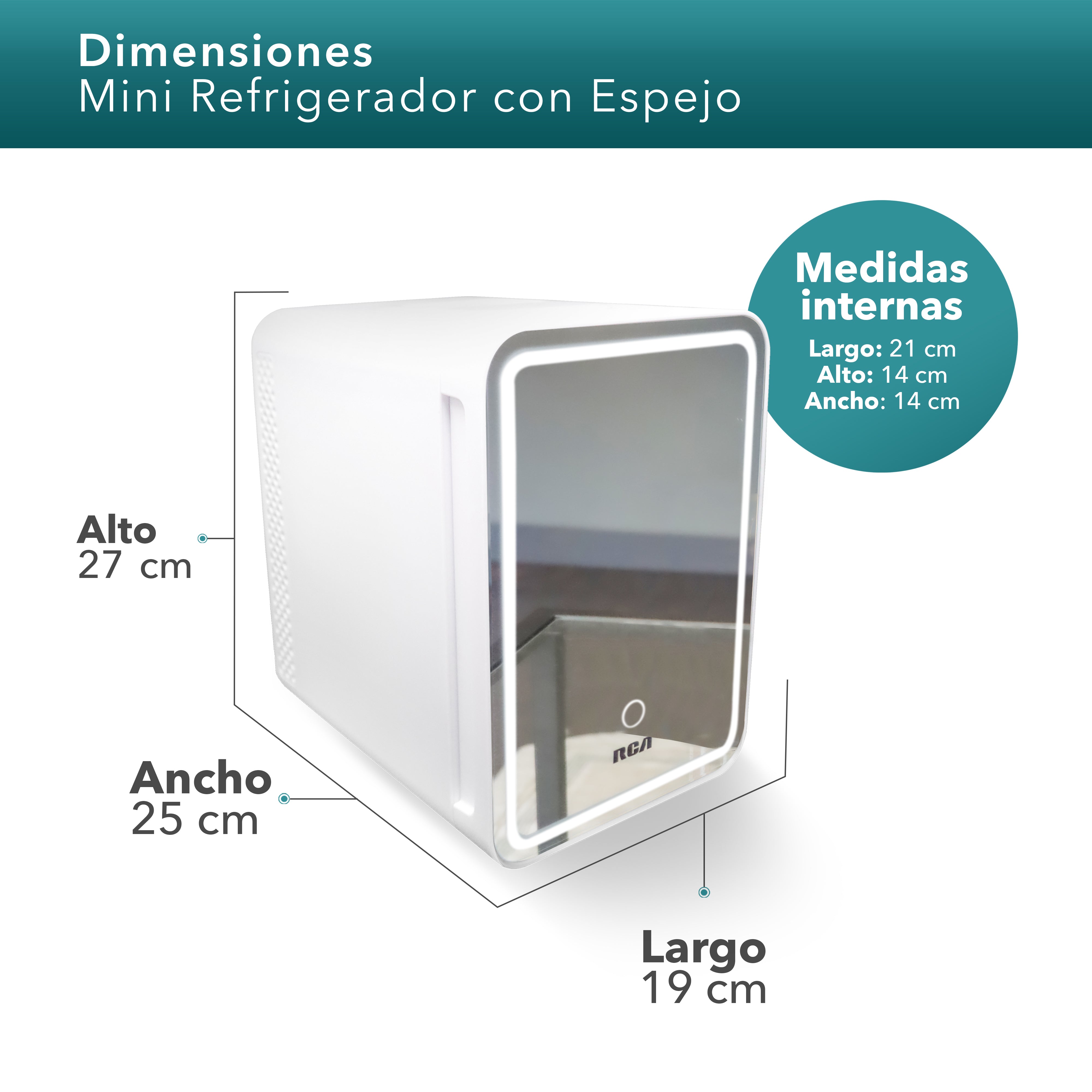 Mini Refrigerador con Espejo RC-4E