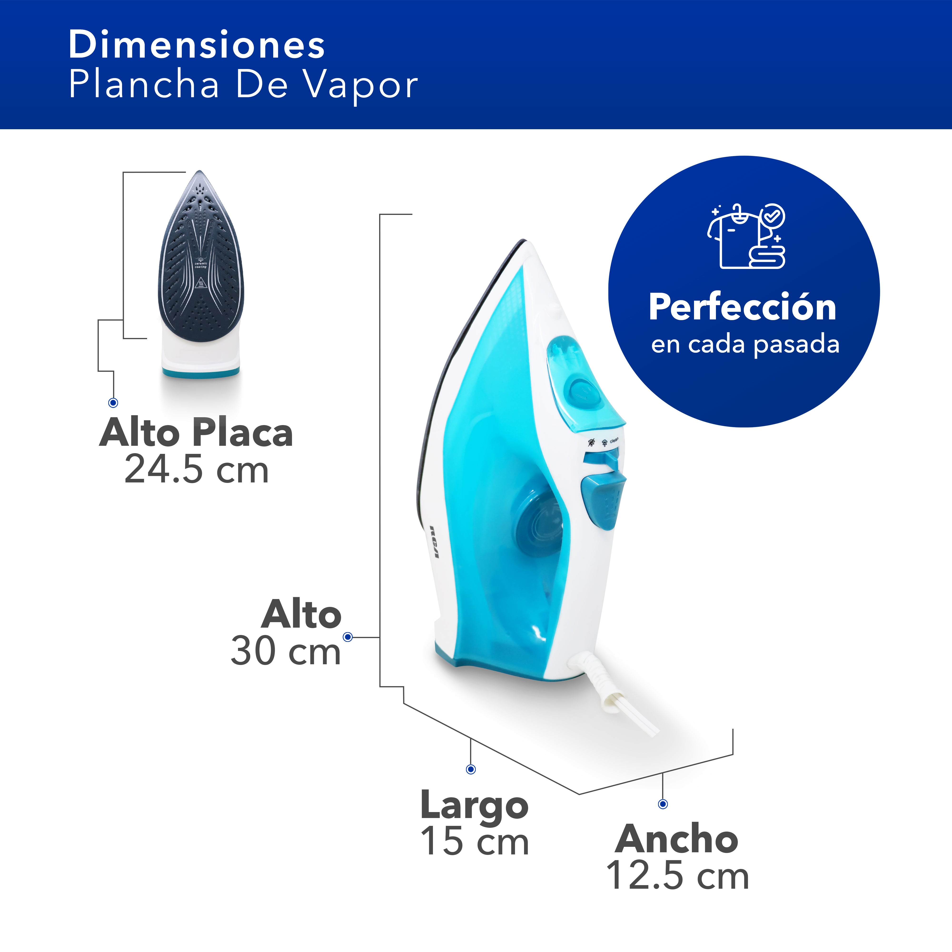 Plancha de Vapor con Cerámica RC-513B
