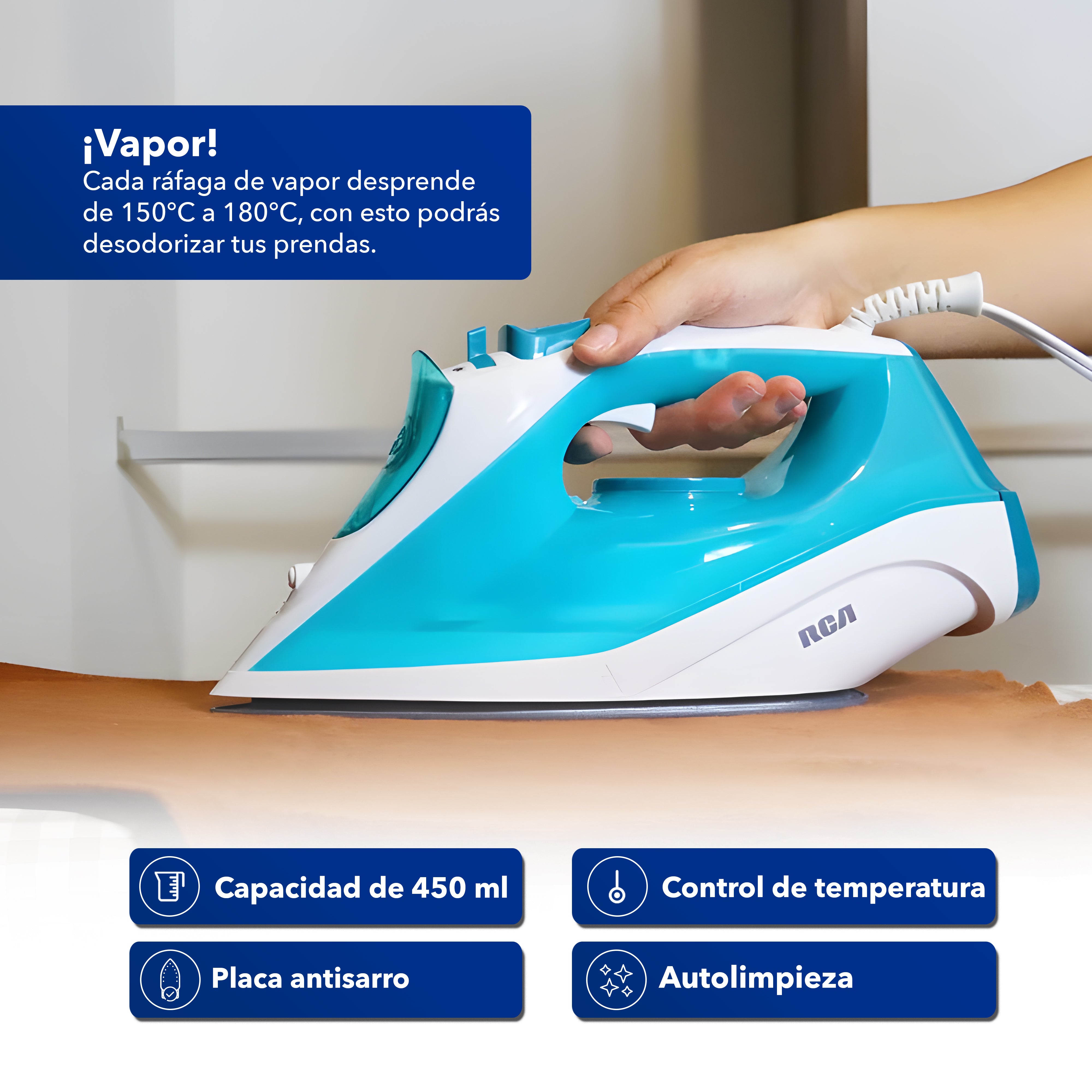 Plancha de Vapor con Cerámica RC-513B