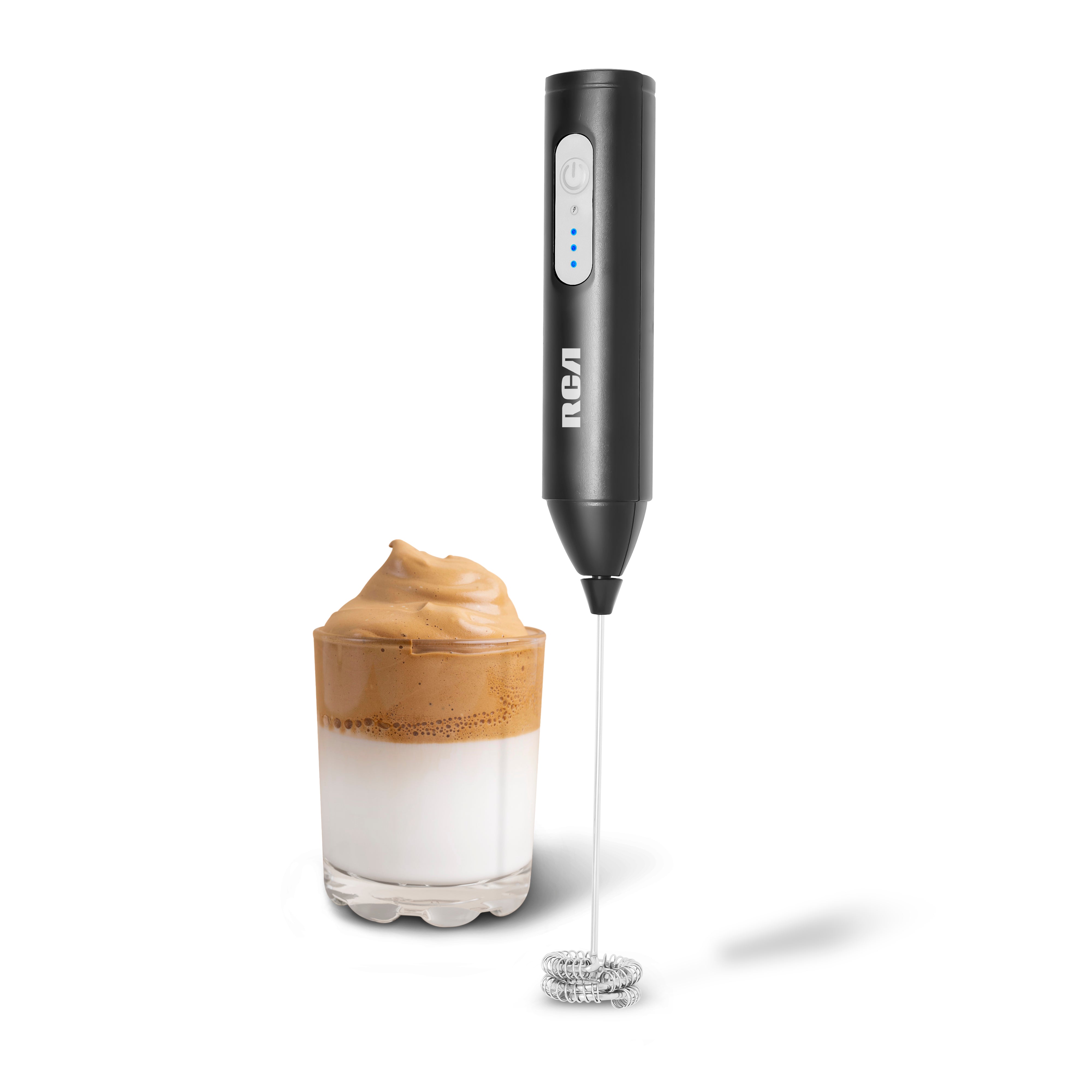 Rca Espumador Eléctrico Recargable De Acero Inoxidable Negro rc-60