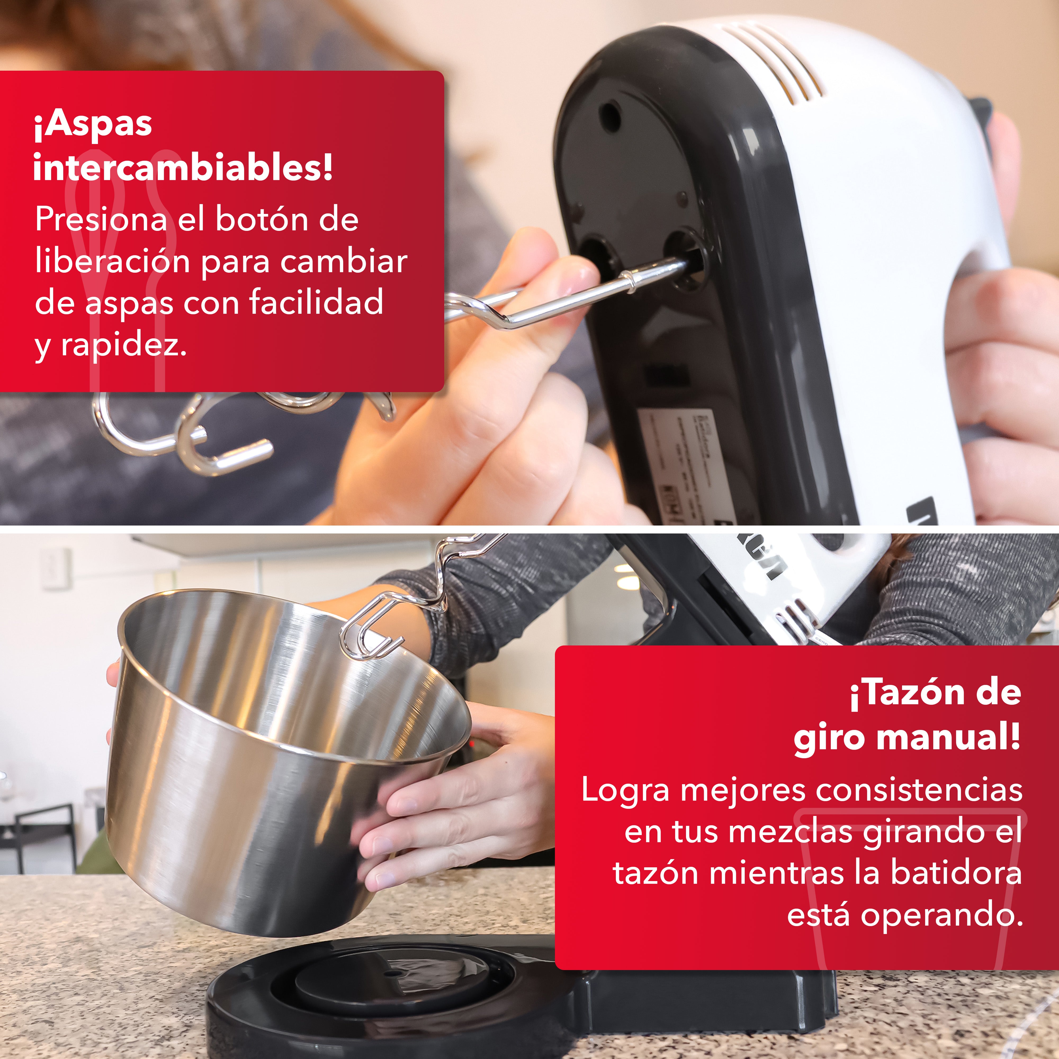 Batidora de Mano con Pedestal RC-67SS