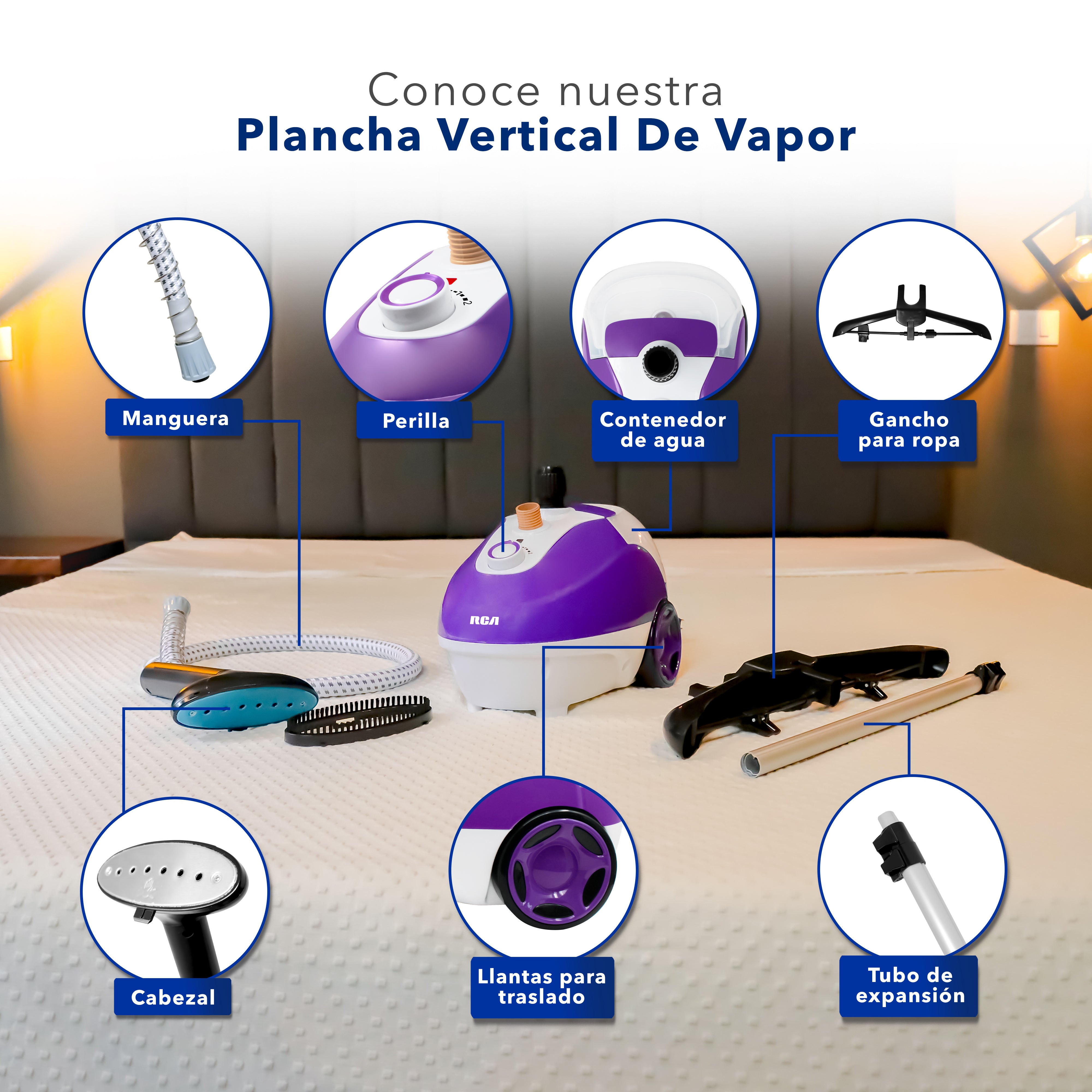 Plancha Vertical de Vapor RC-928