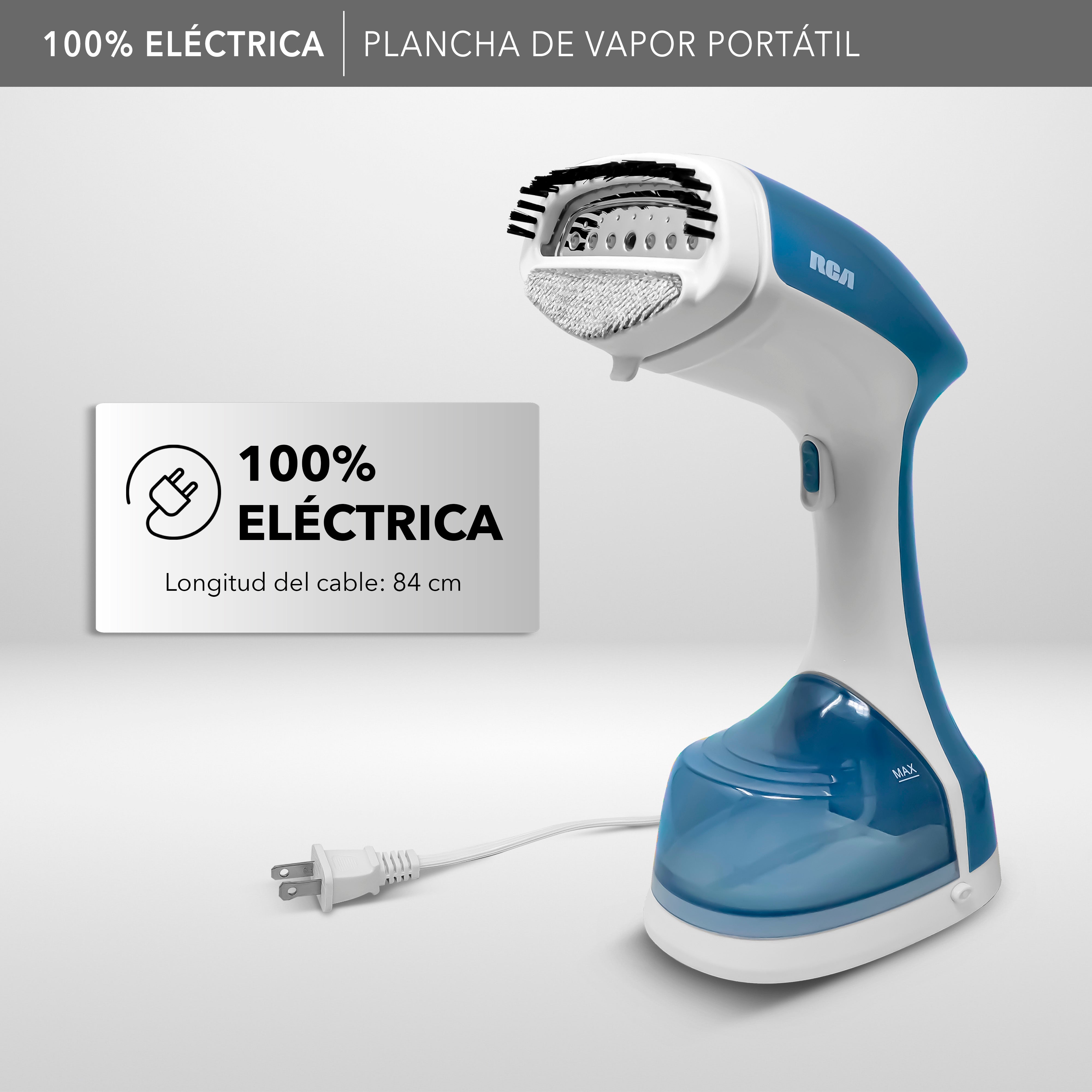 Rca Plancha De Vapor Portátil Rc-931 Color Blanco
