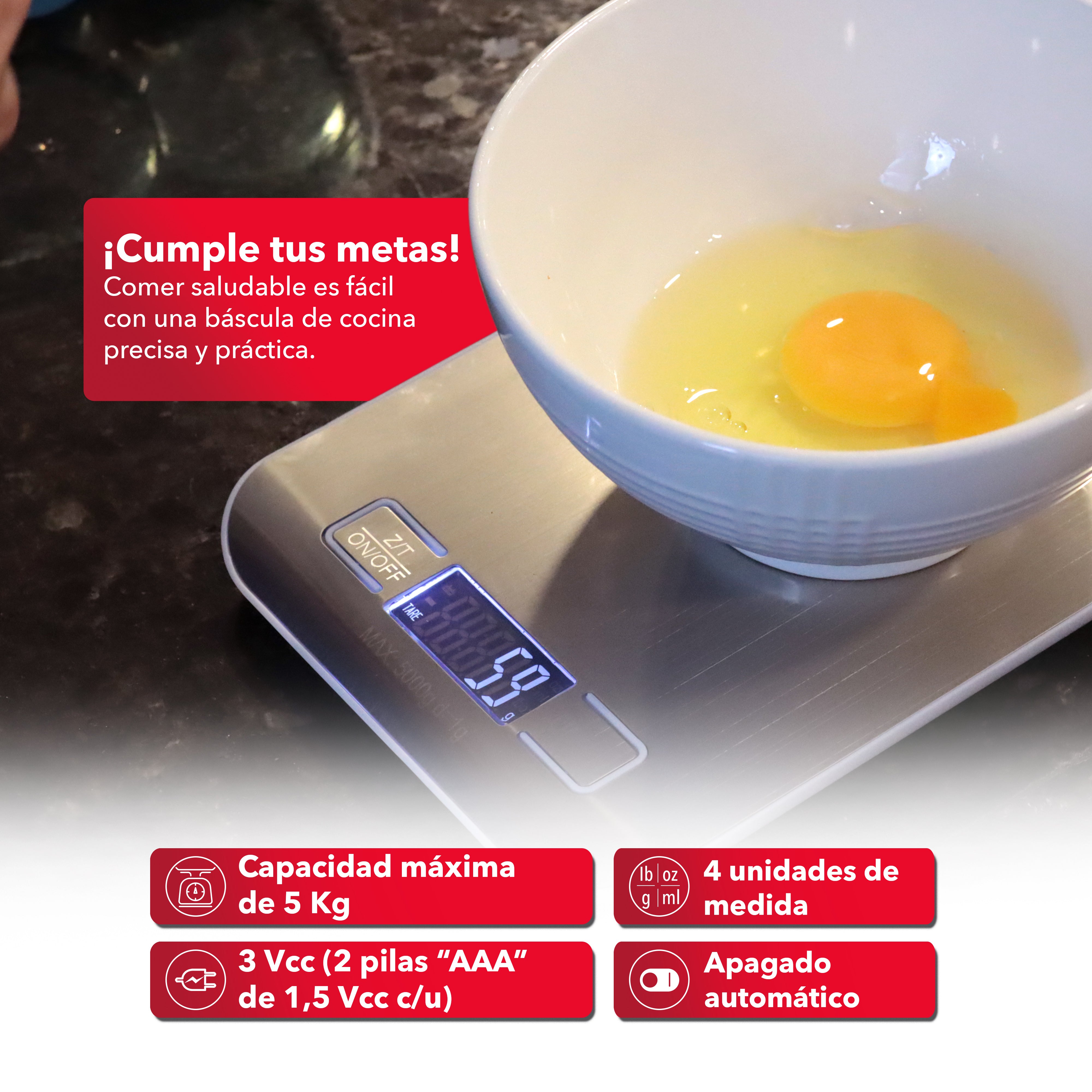 Báscula de Cocina RC-B1