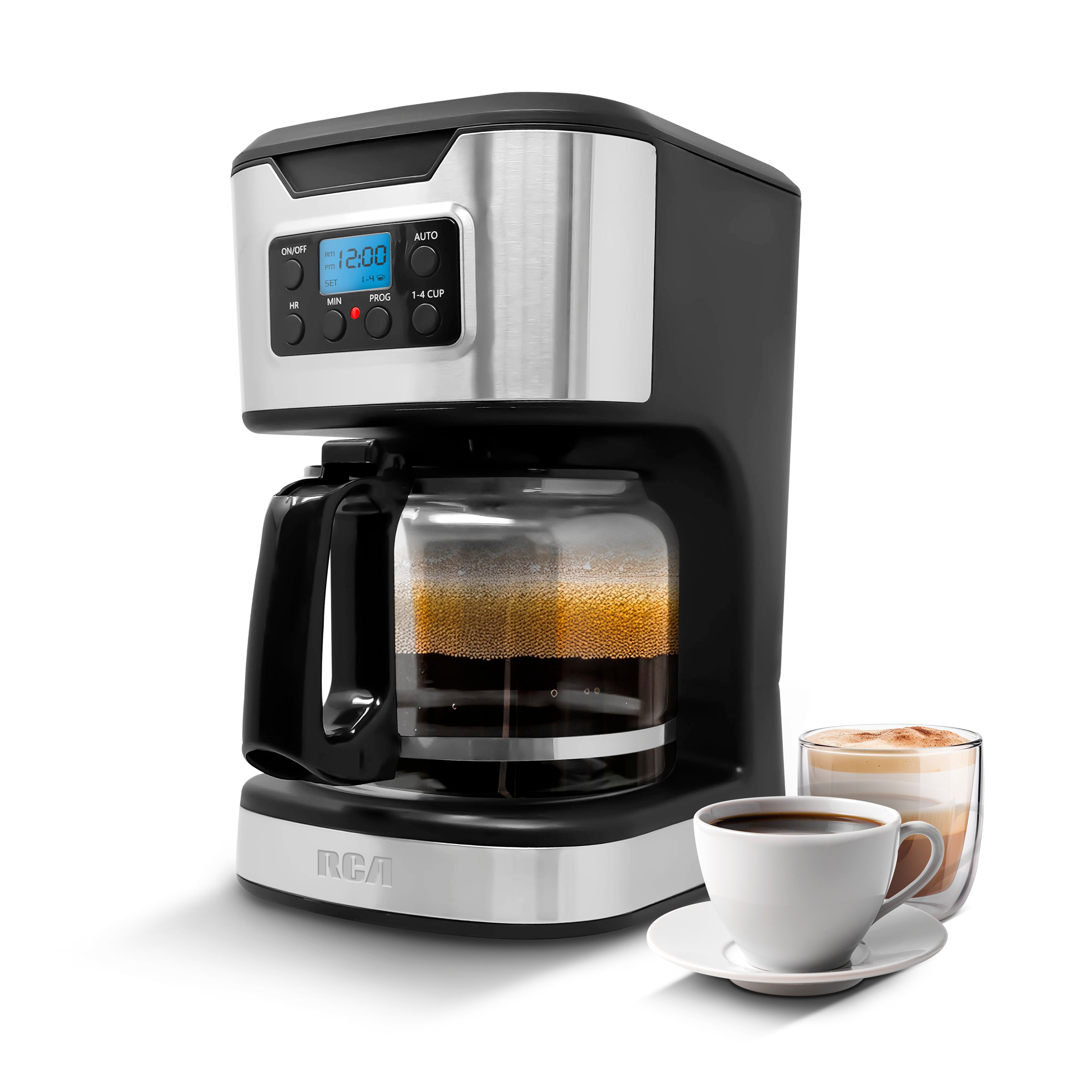 Rca Cafetera Digital Programable 12 Tazas Rc-caf3 Negro