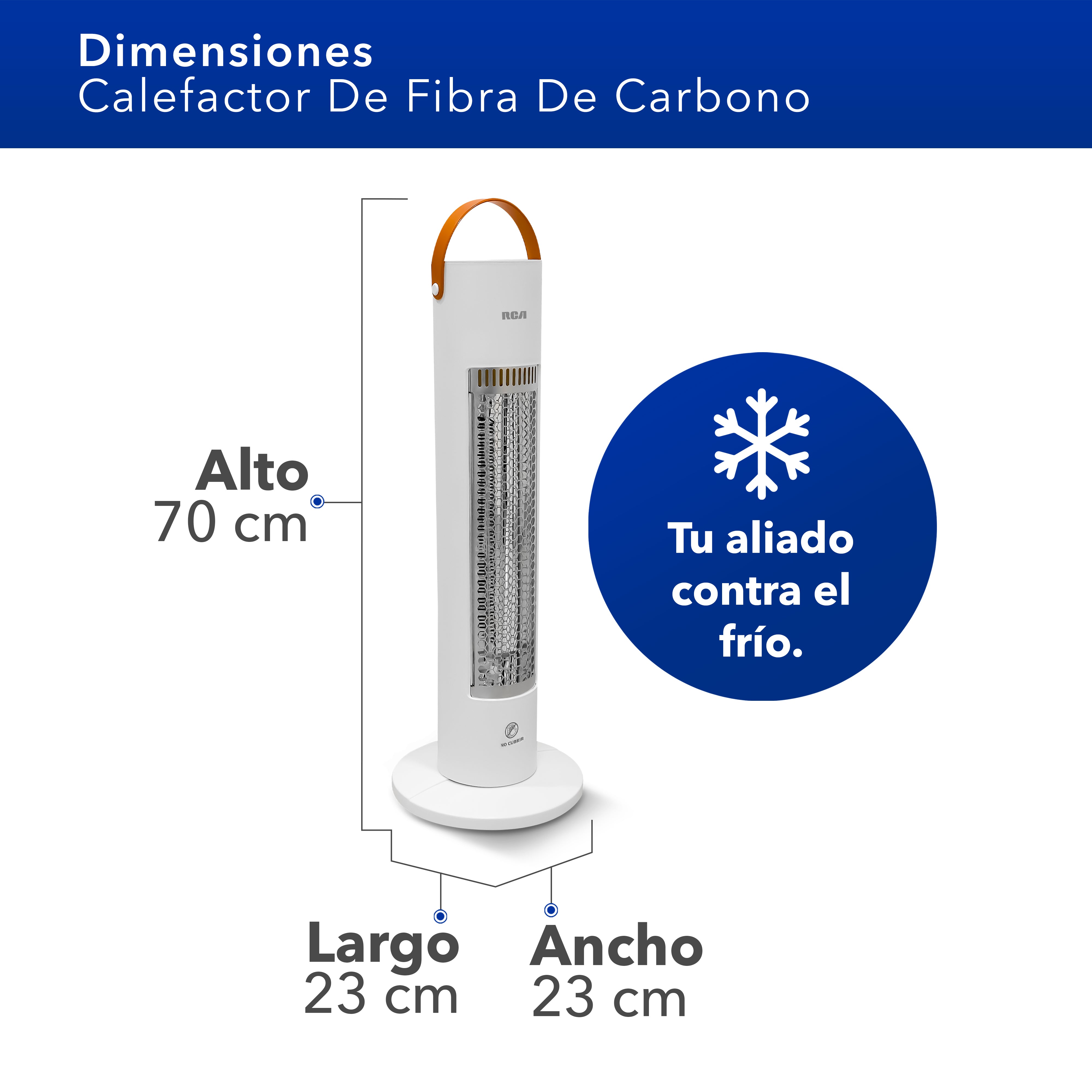 Calefactor de Fibra de Carbono RC-H10