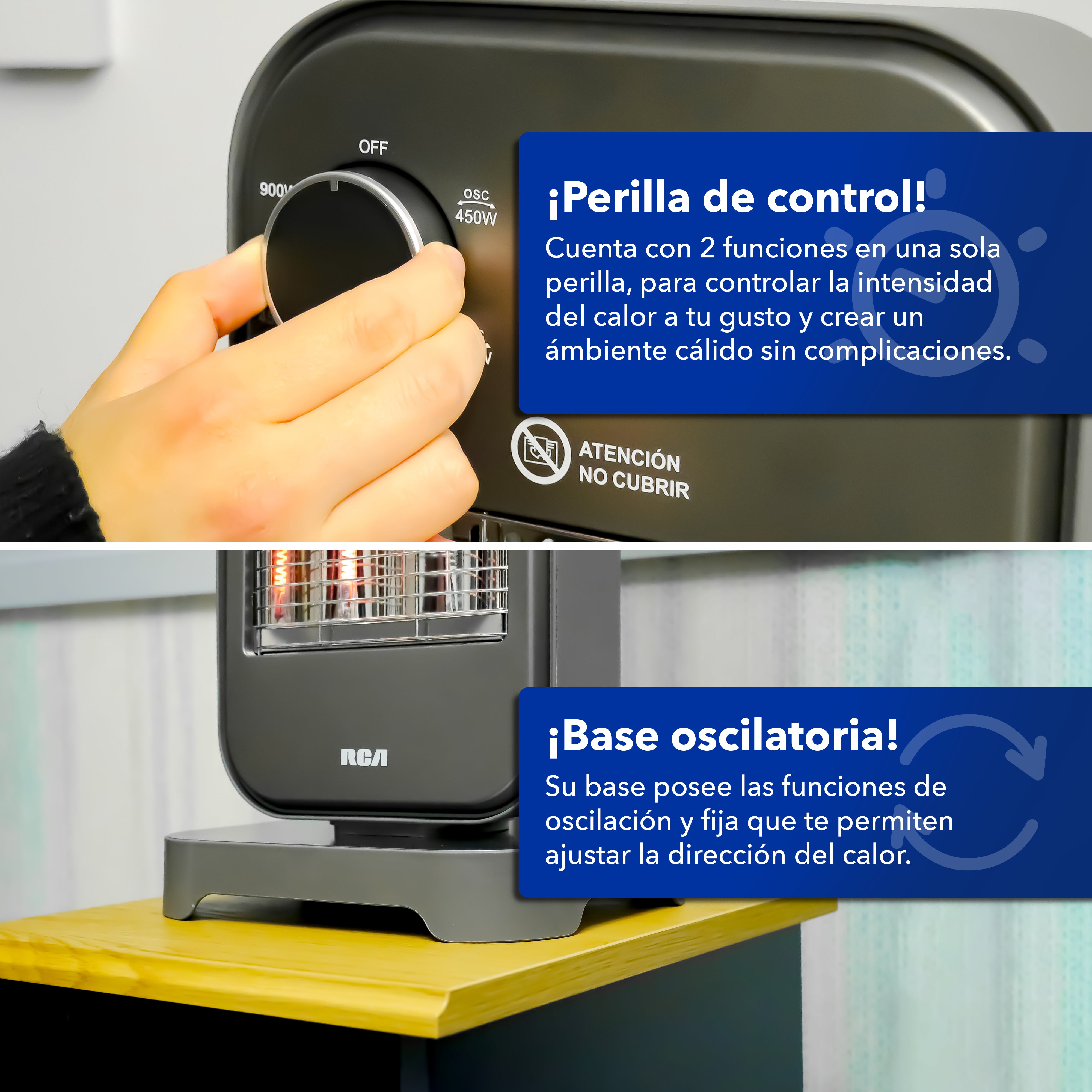 Calefactor de Fibra de Carbono RC-H3C